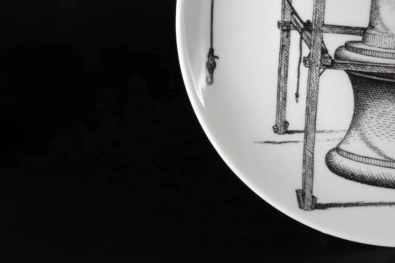 Fornasetti Themes & Variation Porcelain Plate, Number 200 - 2