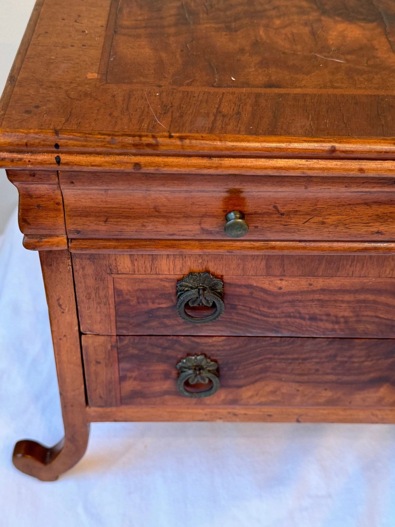 Late 20th Century Antique Italian Empire Style Jewelry Chest - 3