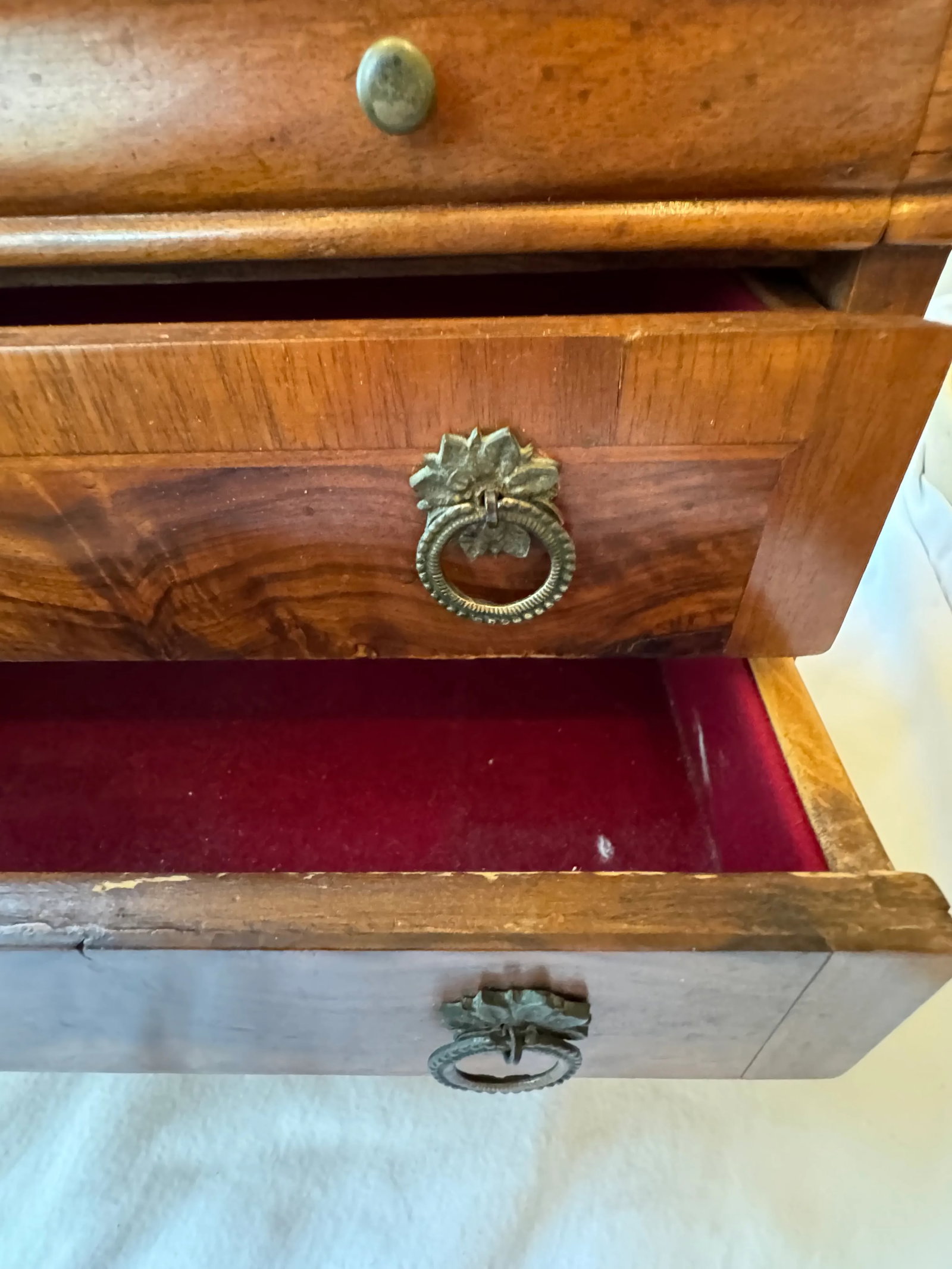 Late 20th Century Antique Italian Empire Style Jewelry Chest - 5