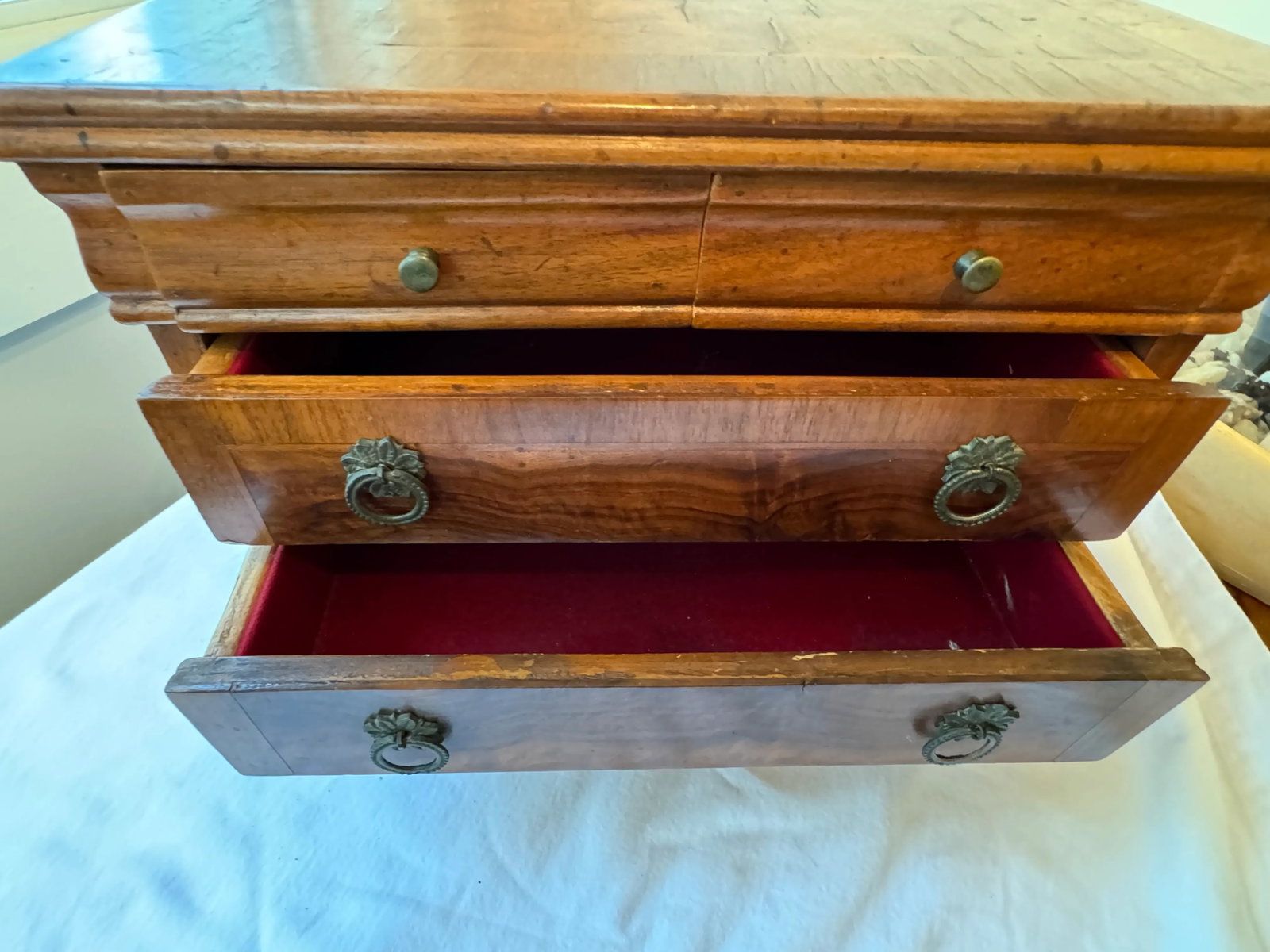 Late 20th Century Antique Italian Empire Style Jewelry Chest - 6
