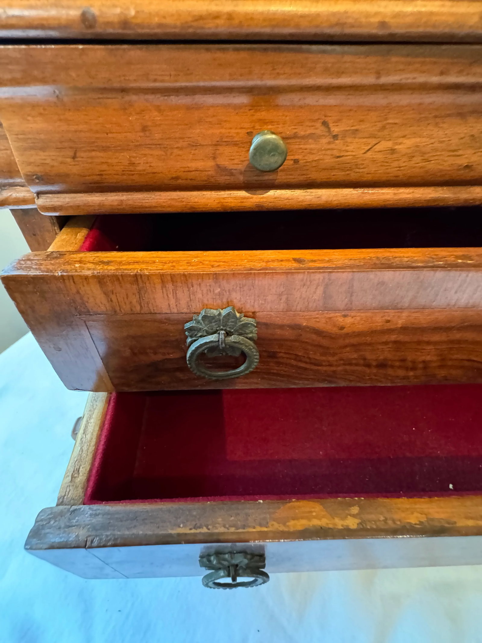 Late 20th Century Antique Italian Empire Style Jewelry Chest - 7