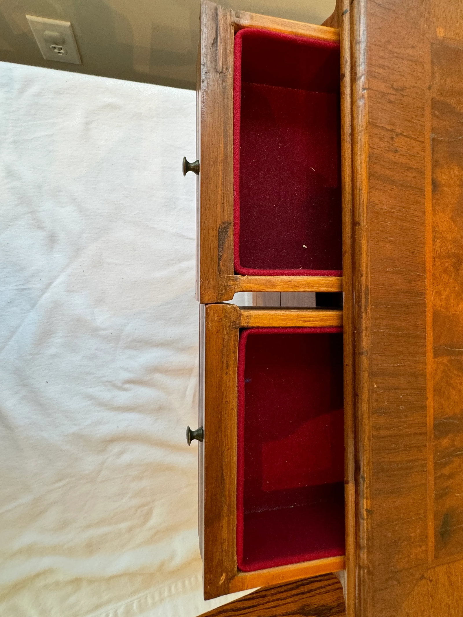 Late 20th Century Antique Italian Empire Style Jewelry Chest - 8
