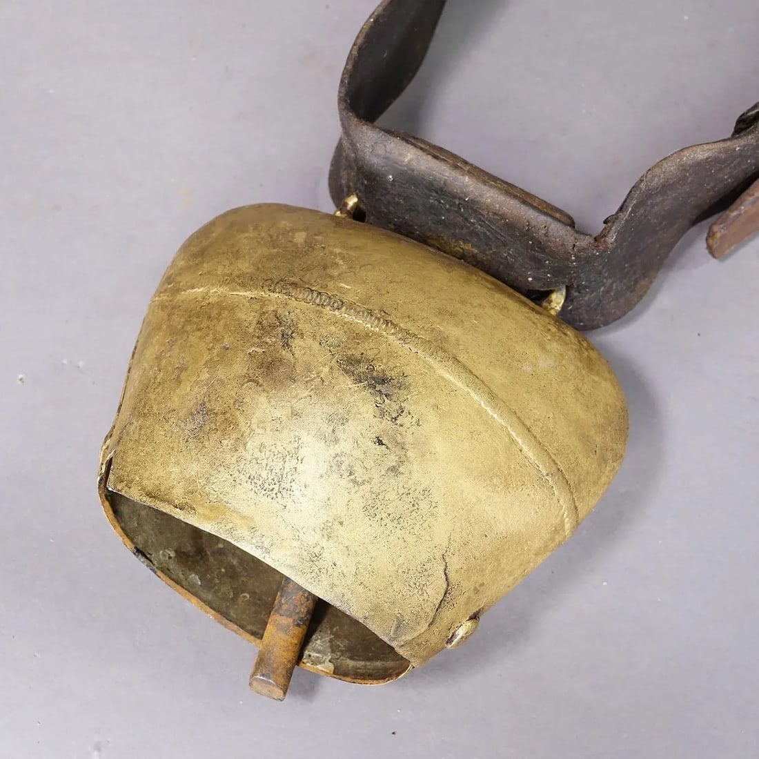Antique Handforged Cattle Bell Made in Switzerland Ca. 1900s - 4