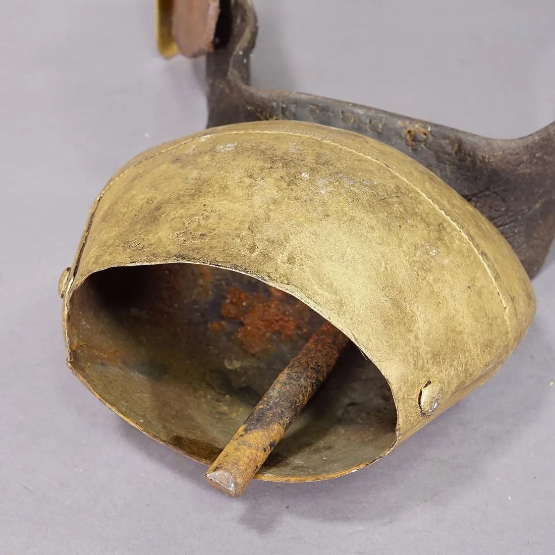 Antique Handforged Cattle Bell Made in Switzerland Ca. 1900s - 6