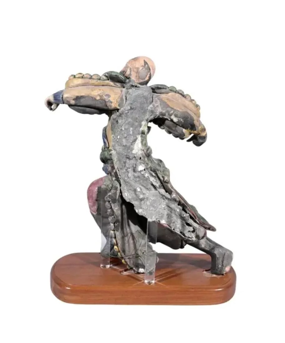Chinese Imperial Warrior Sancai Glazed Figure - 3