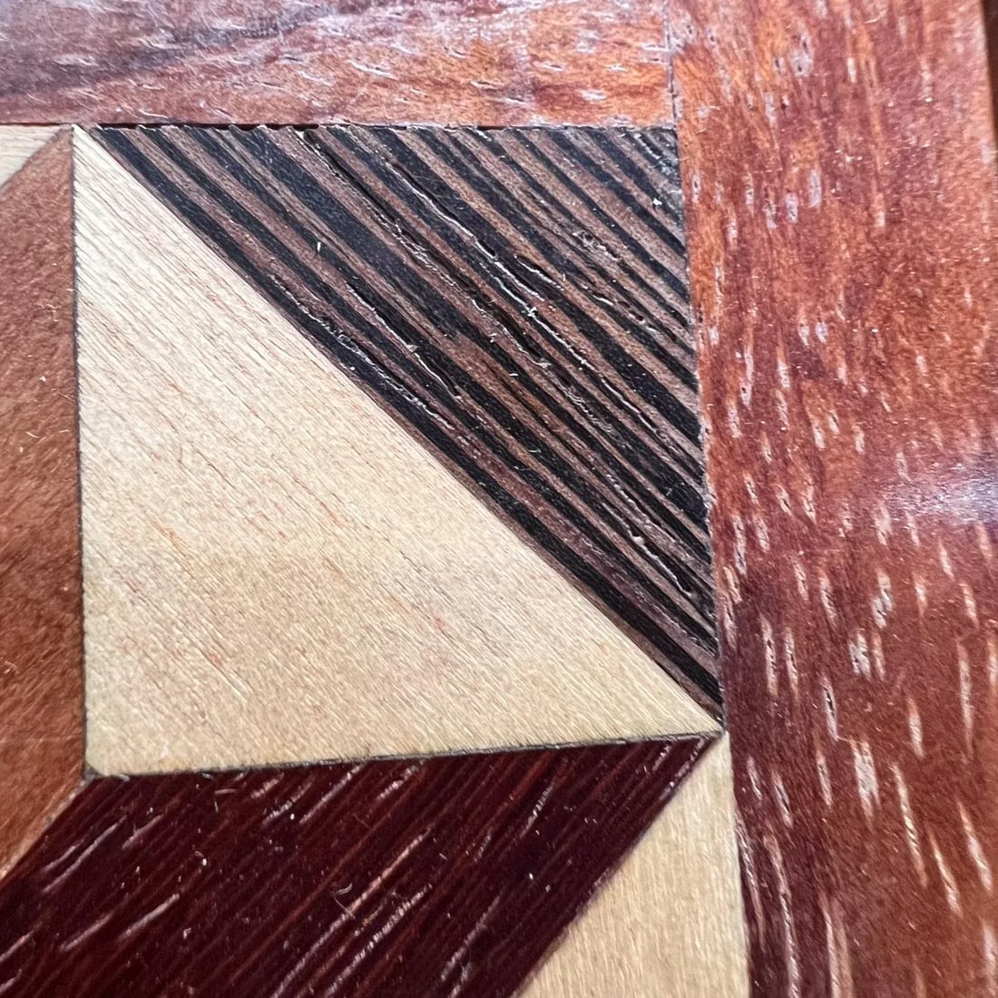 2000s Mosaic Marquetry Exotic Wood Box Signed - 5