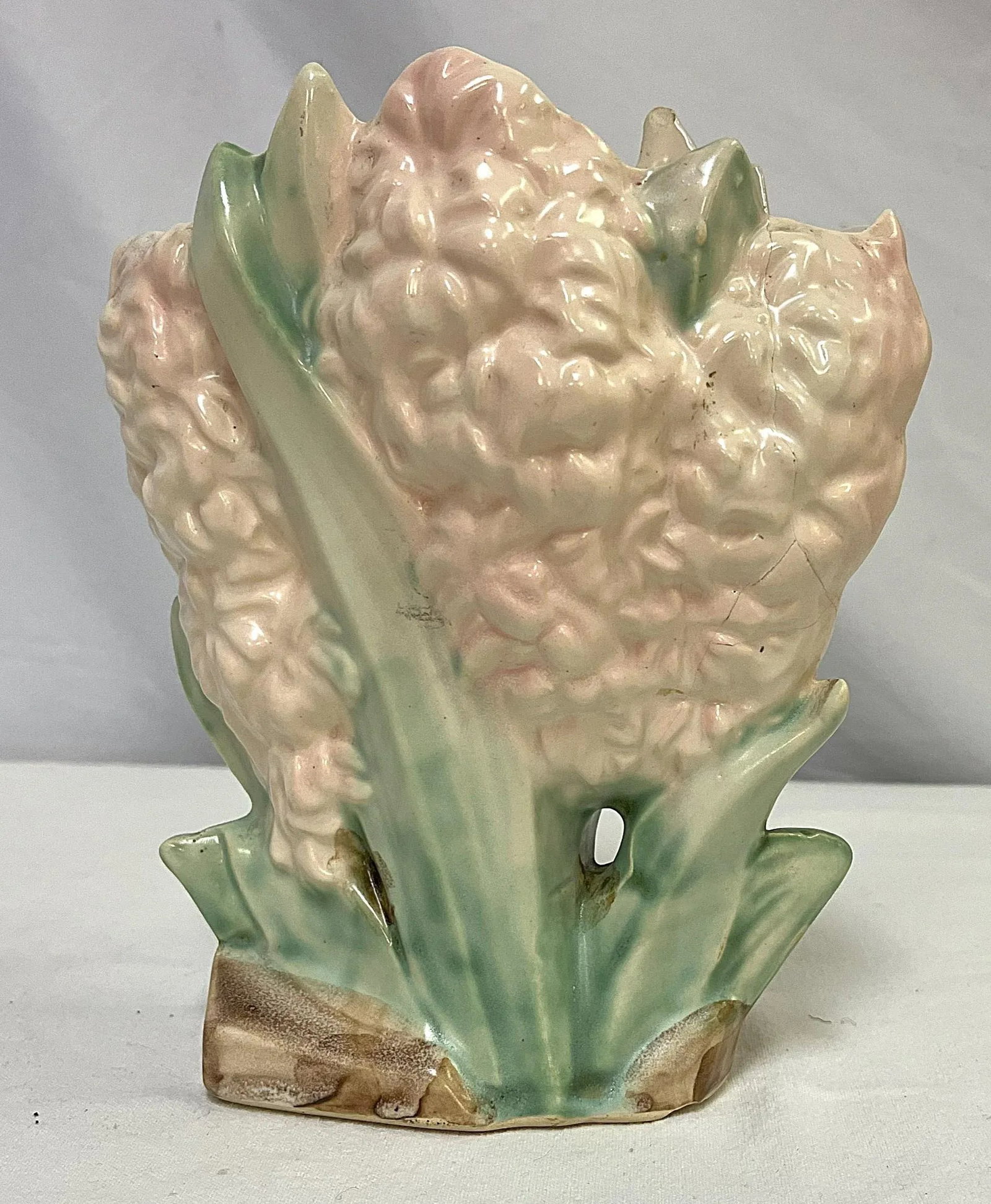 1940's McCoy Pottery Hyacinth Vase, Marked - 2