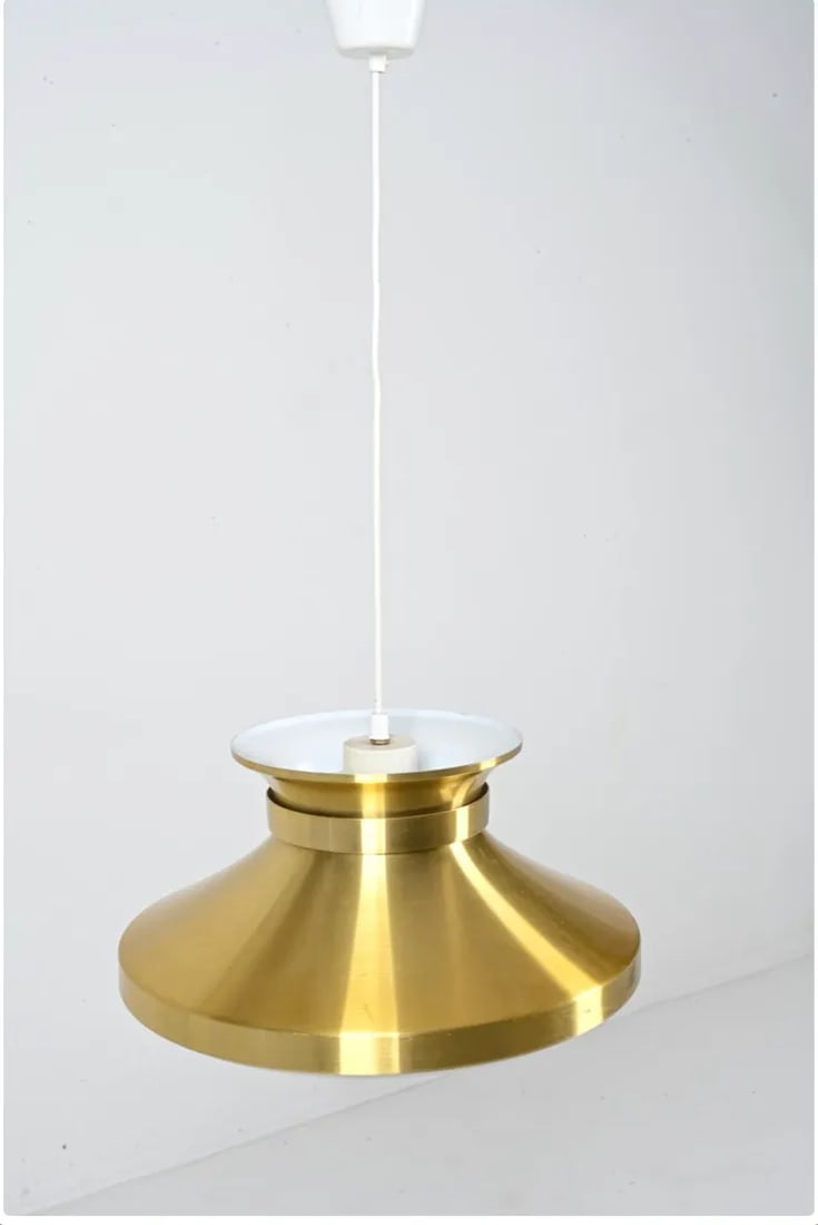 1970s Brass Pendant Lamp by Carl Thorne - 3