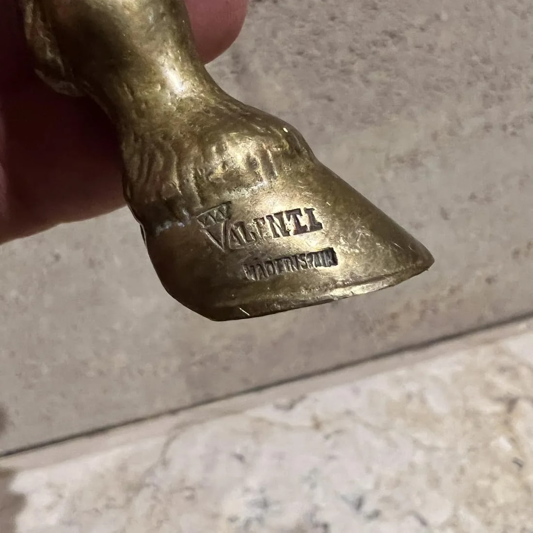 Valenti Solid Brass Letter Opener Equestrian Detail Spain - 2