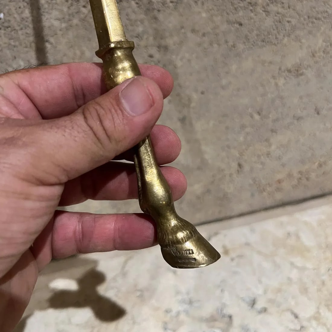 Valenti Solid Brass Letter Opener Equestrian Detail Spain - 7
