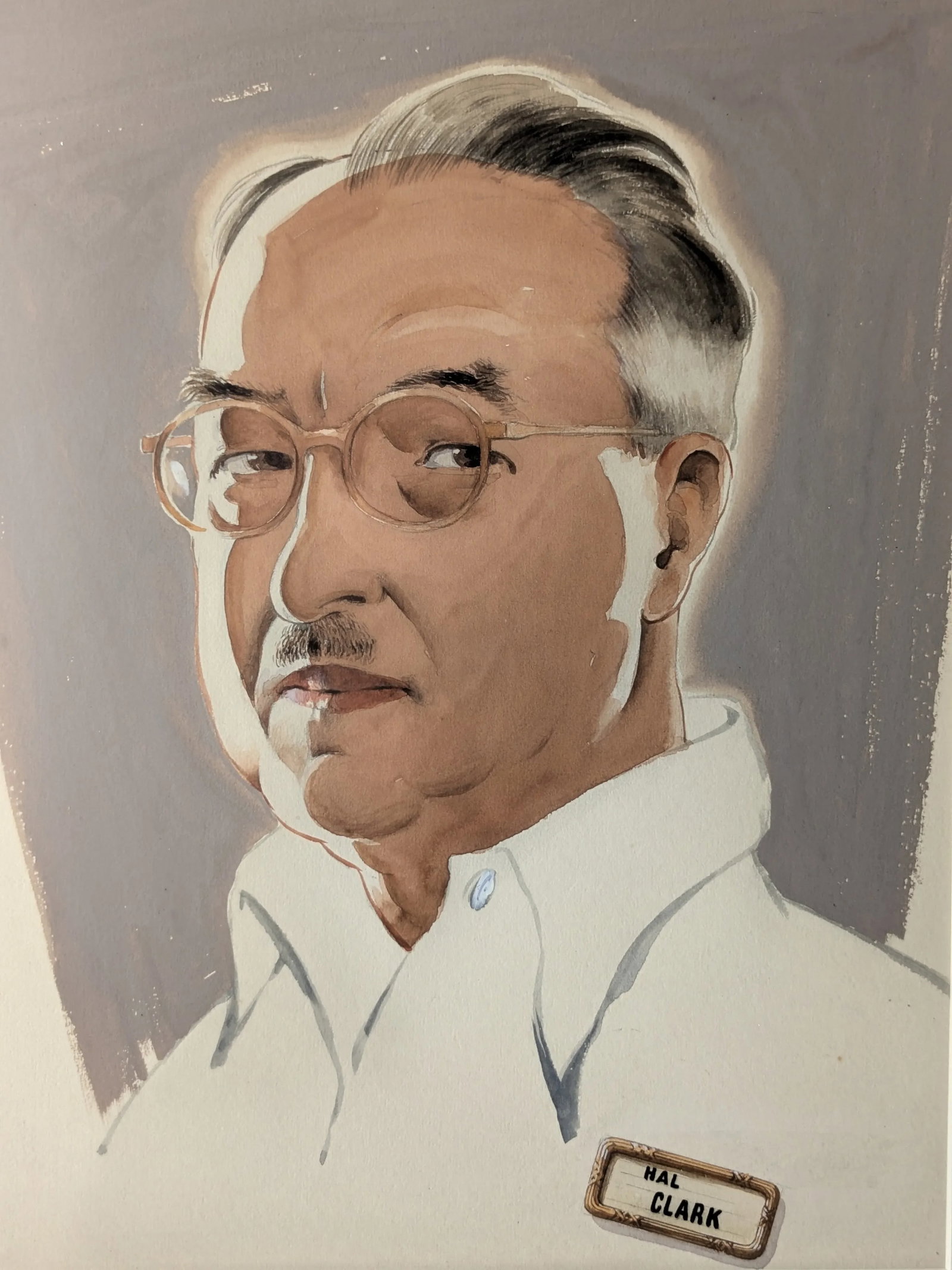 Framed and Signed Vintage Artist Self Portrait - 8