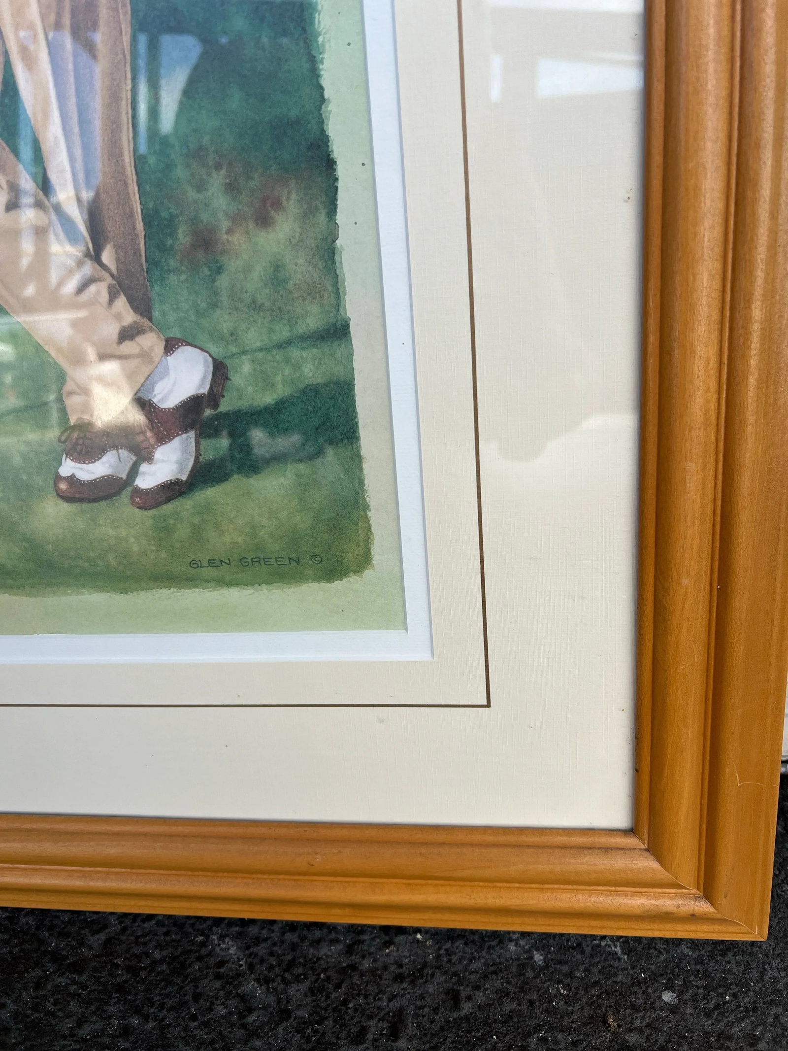 Woman Golfer Framed Print "The First Tee" by Glenn Green - 5