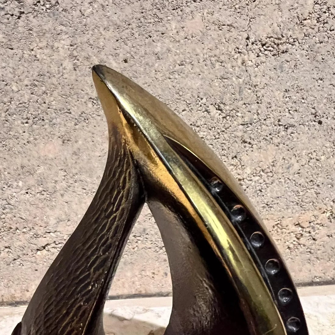 1950s Ben Seibel Teardrop Brass Flame Bookend Pair - 3