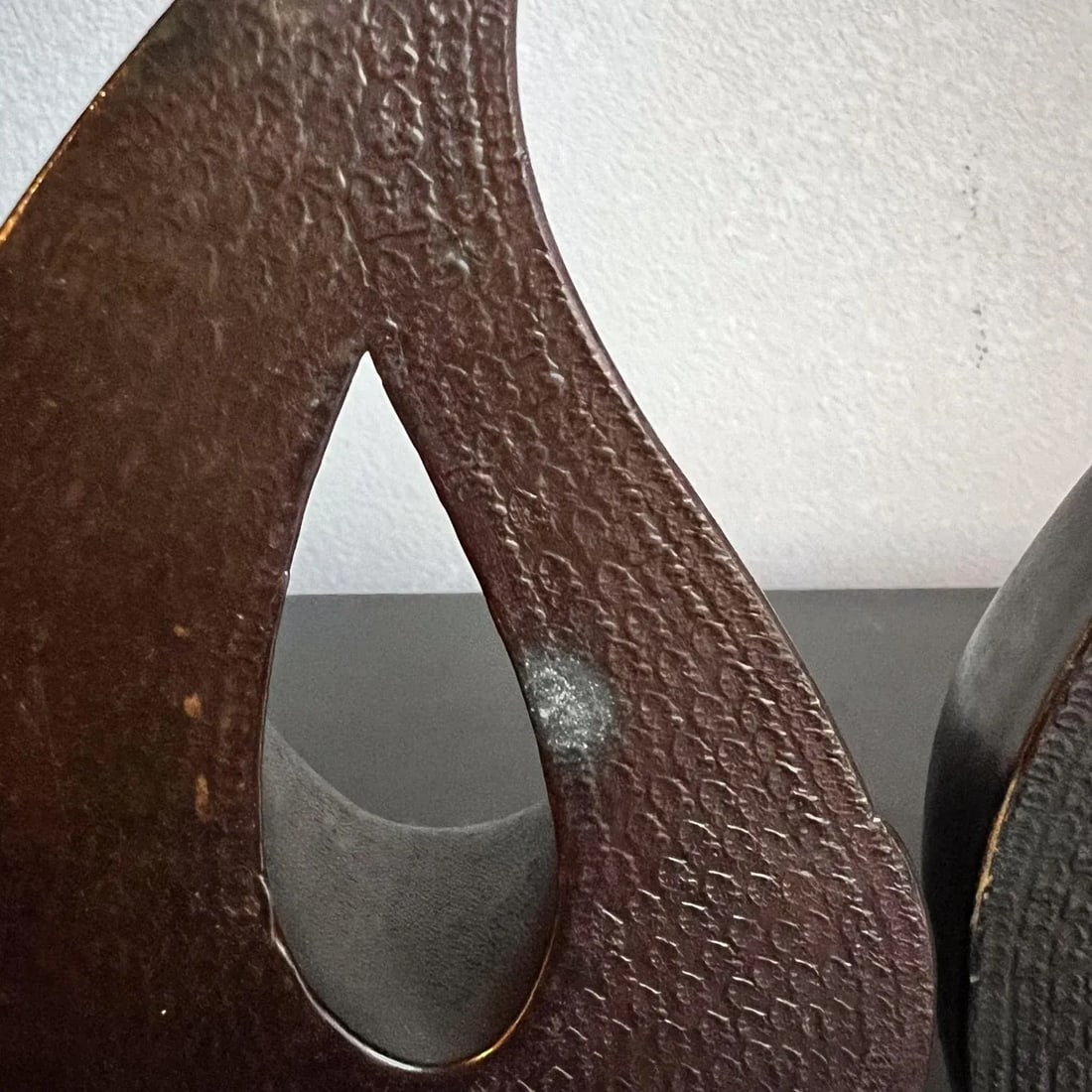 1950s Ben Seibel Teardrop Copper Flame Bookend Pair - 3