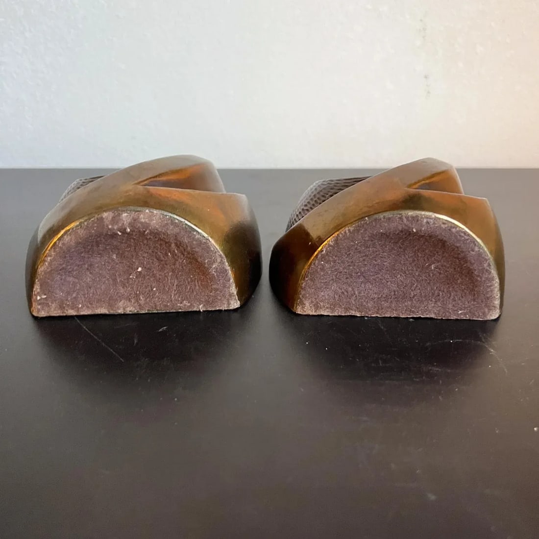 1950s Ben Seibel Teardrop Copper Flame Bookend Pair - 7