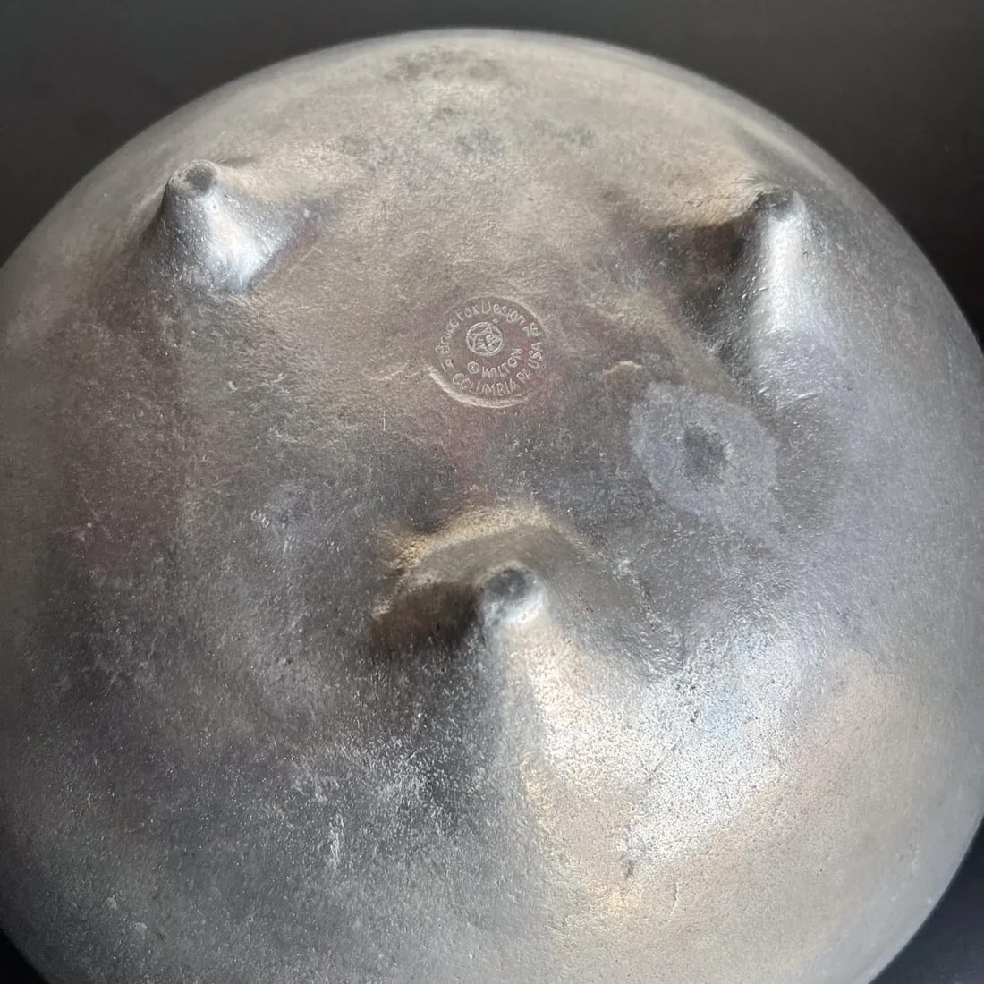 1970s Bruce Fox Design Silver Metal Footed Bowl - 4