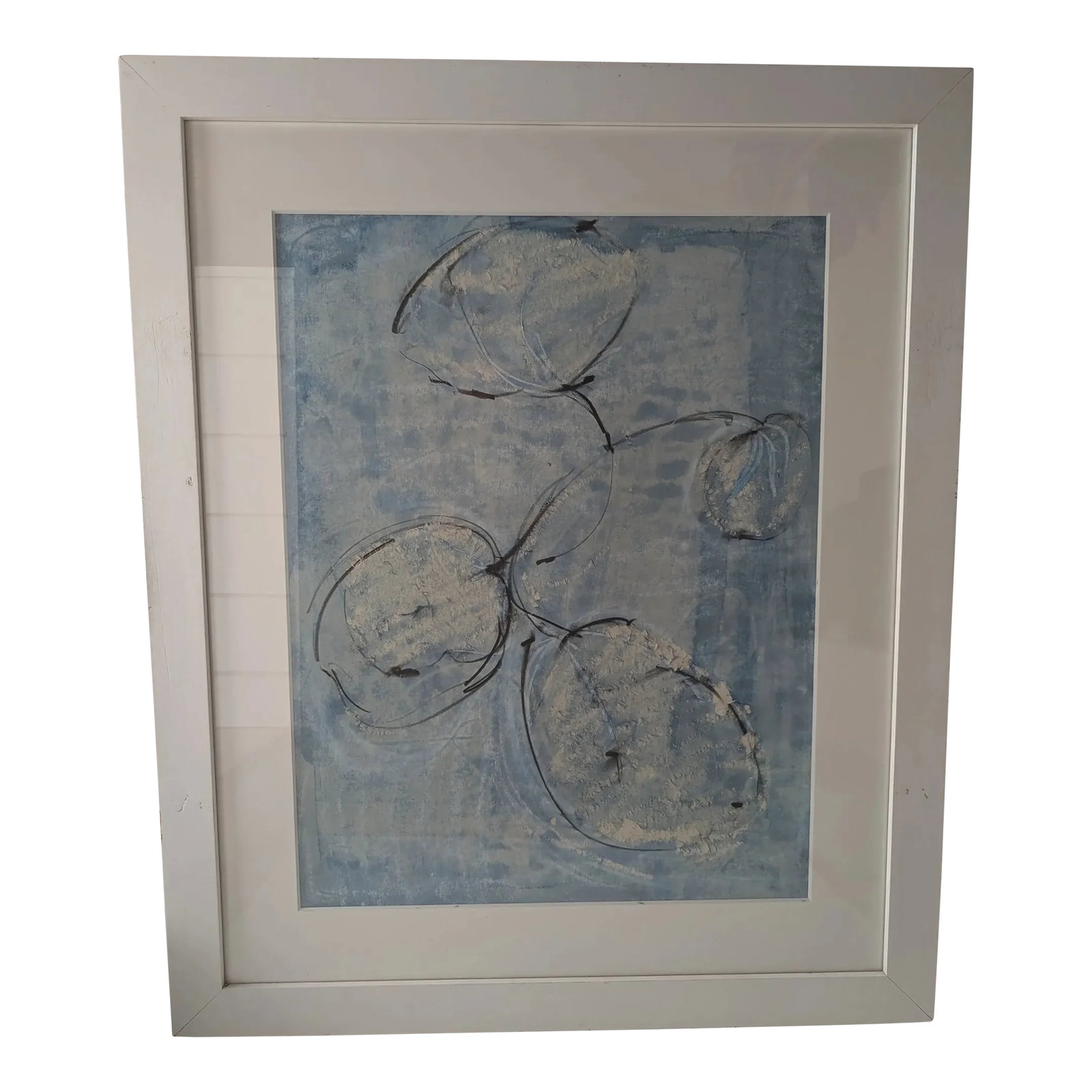 Signed and Framed Robert McCurdy Large Mixed Media Painting From Saks: Robert McCurdy's work is part of prestigious collections worldwide, and this piece offers a rare opportunity to acquire one of his extraordinary creations. Ideal for modern art collectors or those