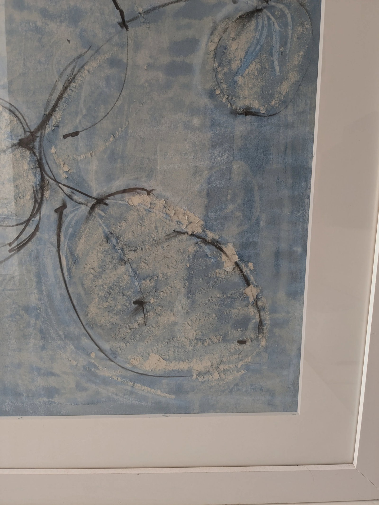 Signed and Framed Robert McCurdy Large Mixed Media Painting From Saks - 6