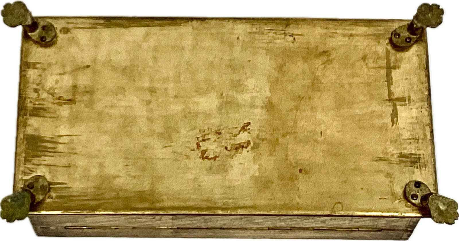 Florentine Handpainted Giltwood Trinket Box With Paw Feet - 11