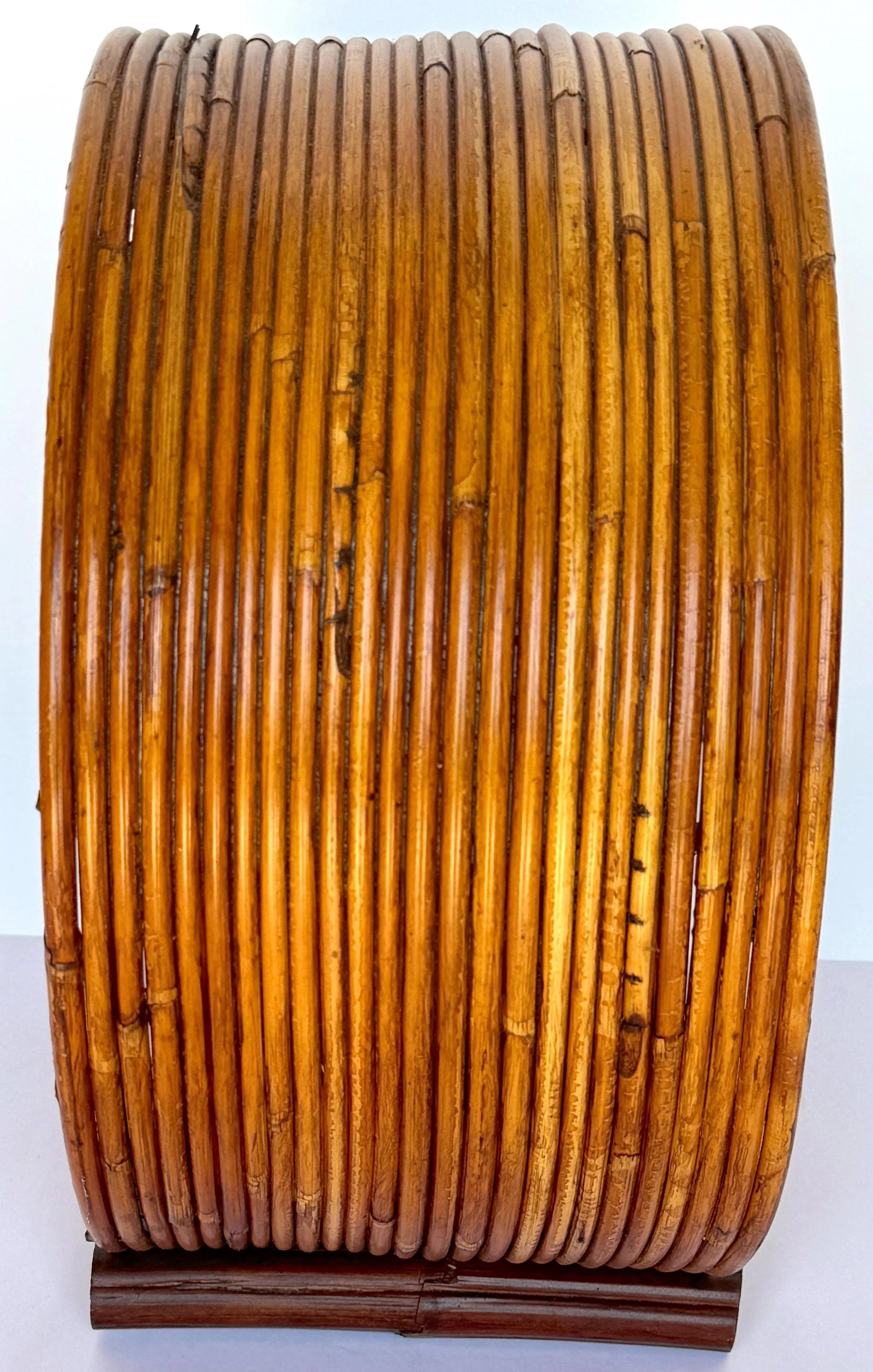 Boho Rattan Circular Porthole 6 Bottle Wine Caddy/ Rack - 7