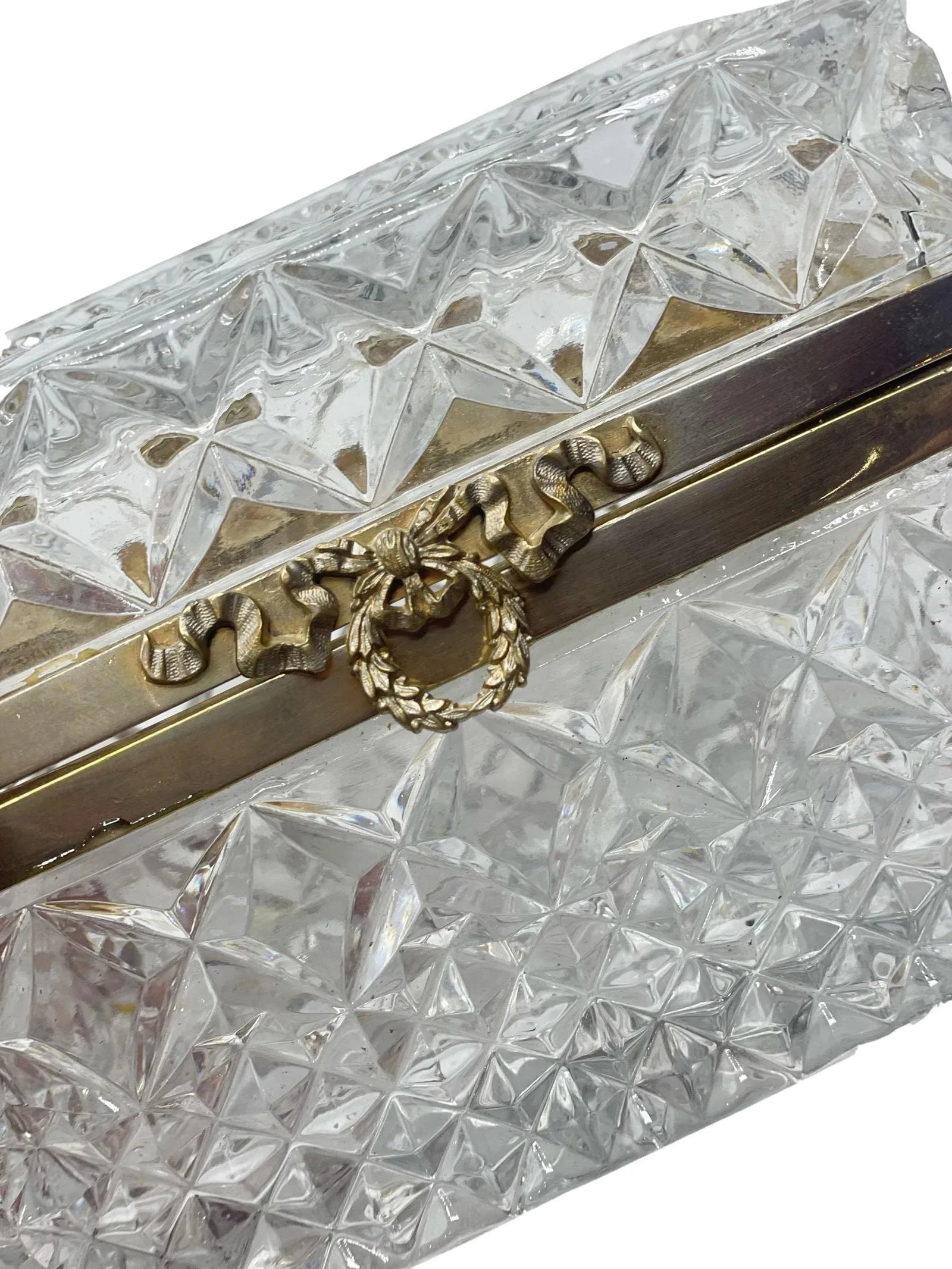 Antique Baccarat Style Crystal Box - 2