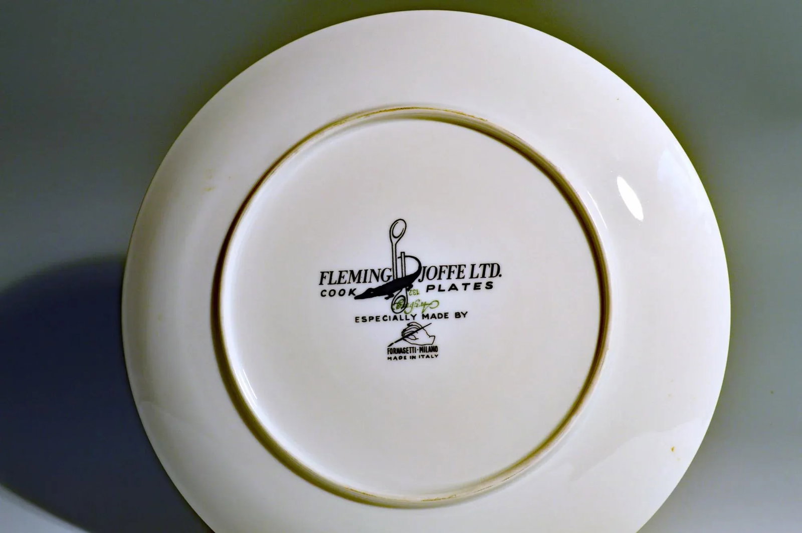 Piero Fornasetti Fleming Joffe Porcelain Recipe Plate, Calcutta Minestone. 1960s. - 3