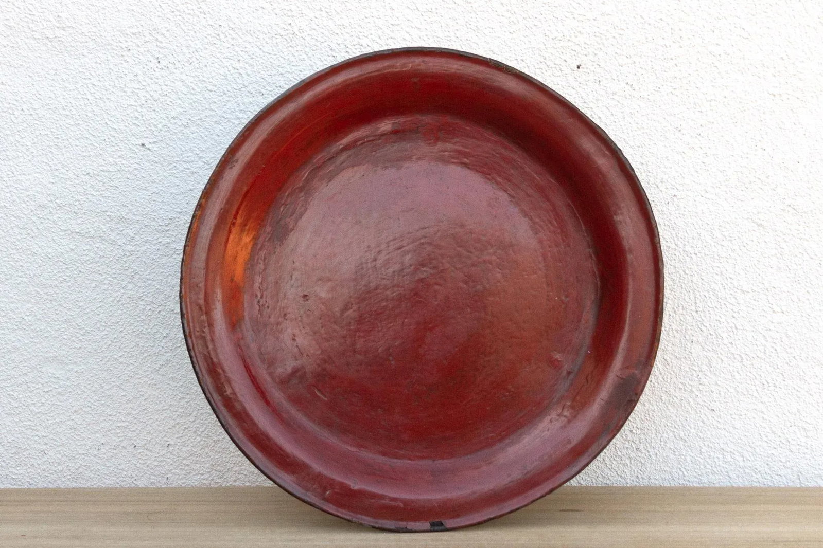 Tripod Red Lacquered Burmese Tray - 10
