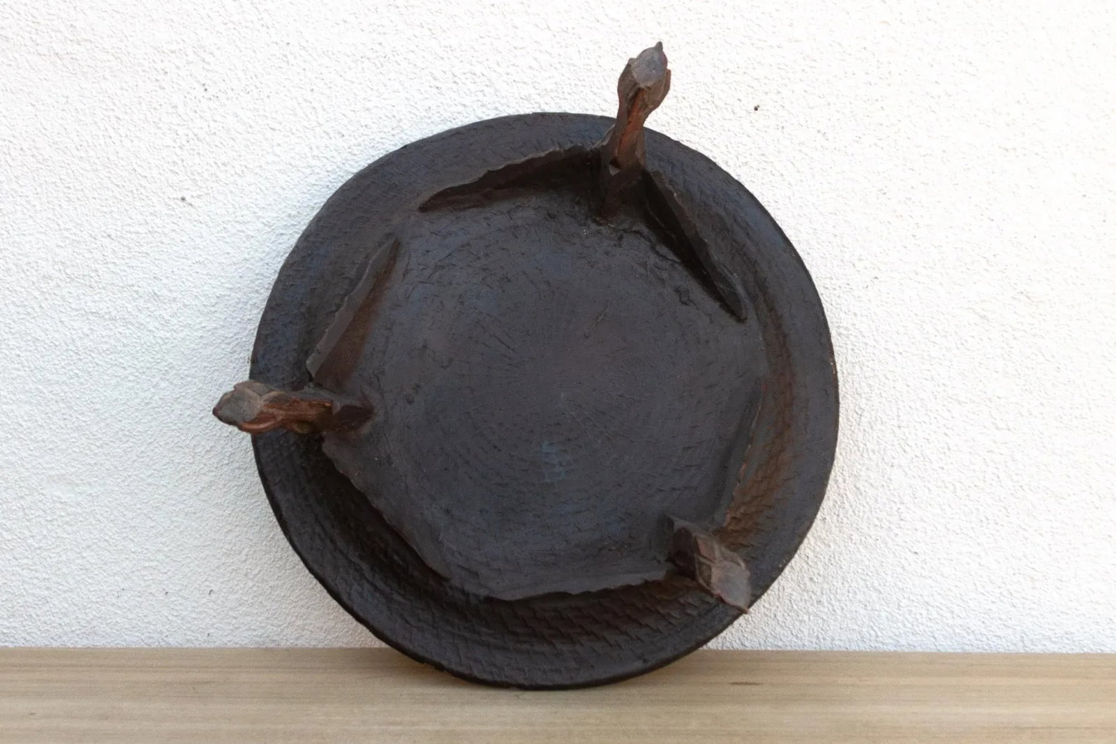 Tripod Red Lacquered Burmese Tray - 11