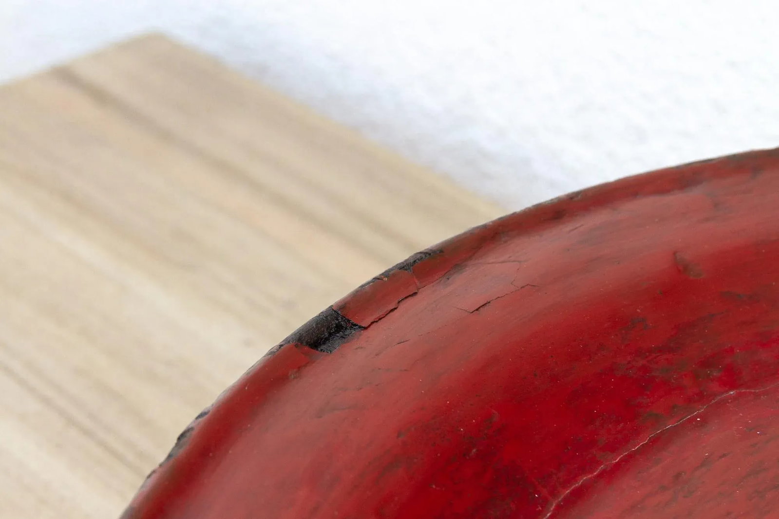 Tripod Red Lacquered Burmese Tray - 9