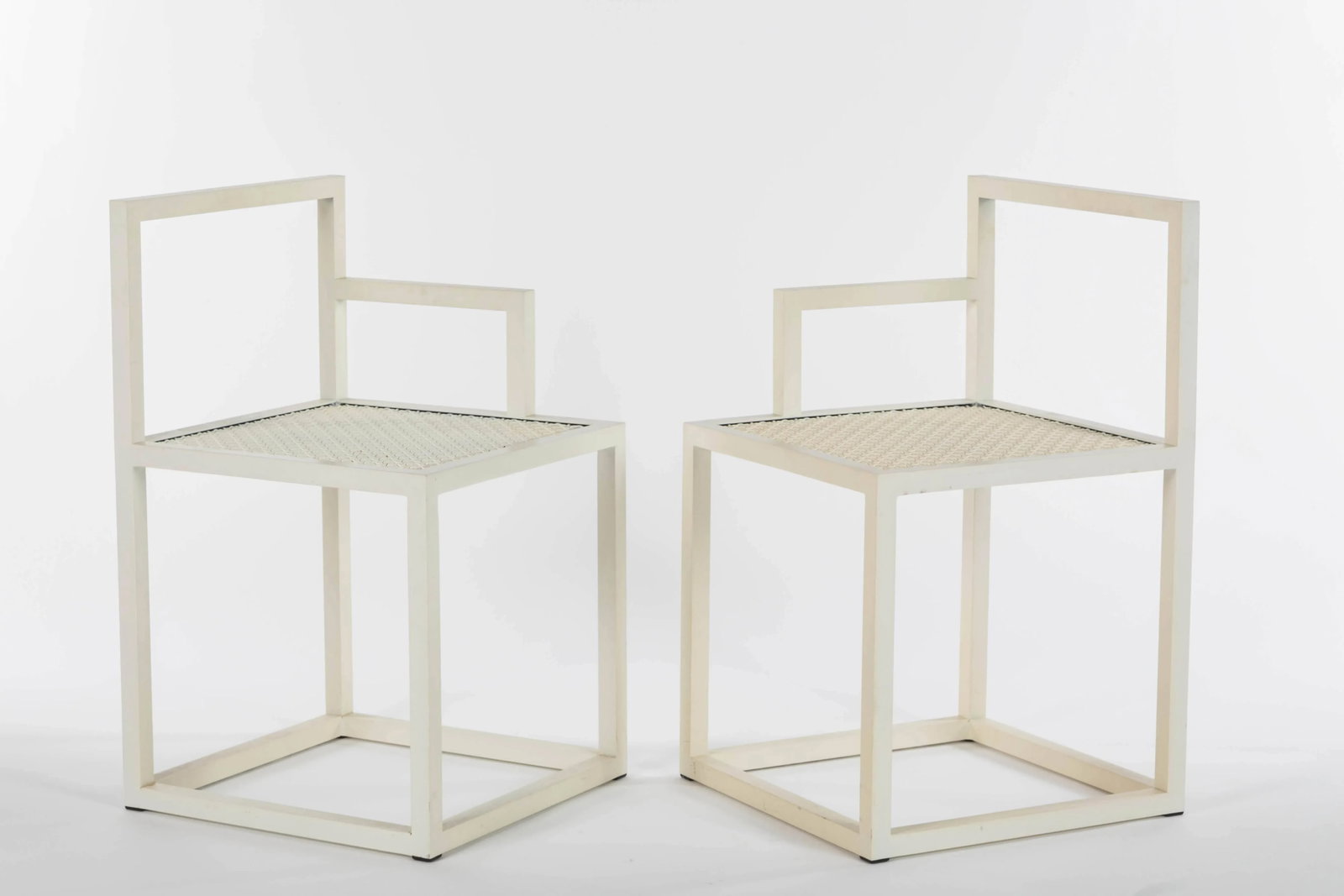 Powder Coated Steel Prototype Chairs by Jonathan Nesci - a Pair - 3