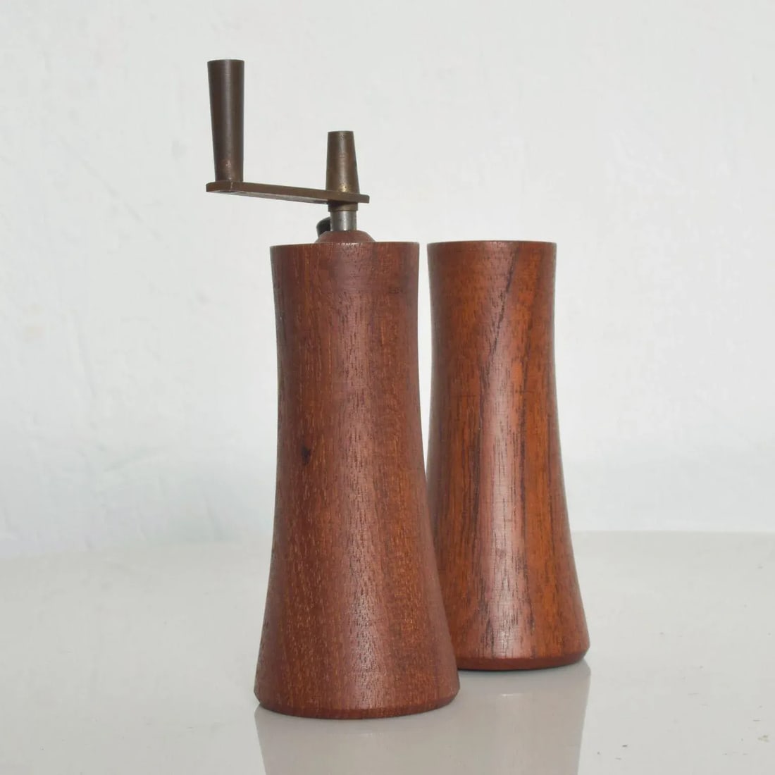 Teak Wood Salt Shaker Pepper Mill by Laurids Lonborg of Denmark - a Pair - 4