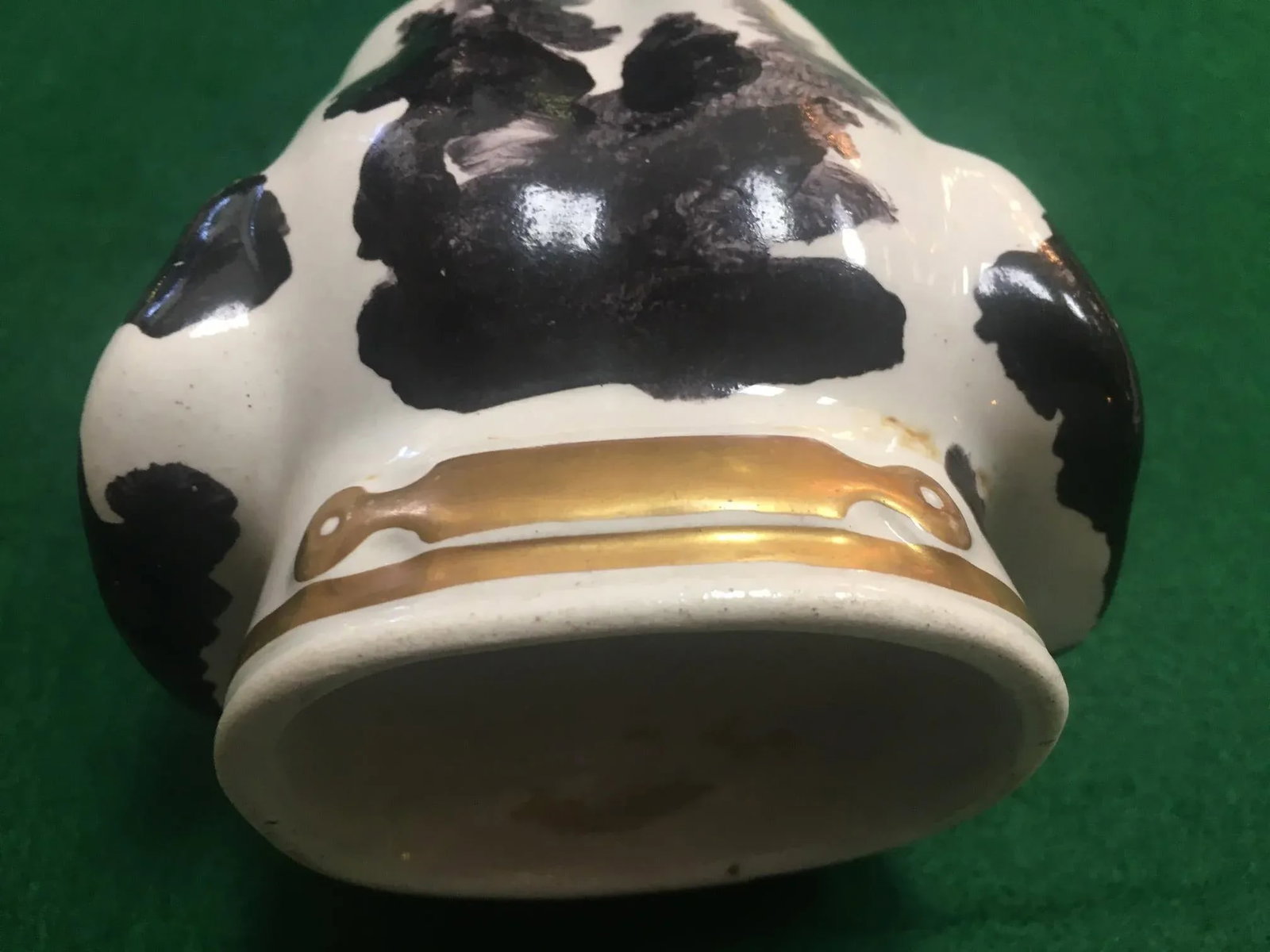 19thc English Staffordshire Large Hound's Head Stirrup Cup - 2