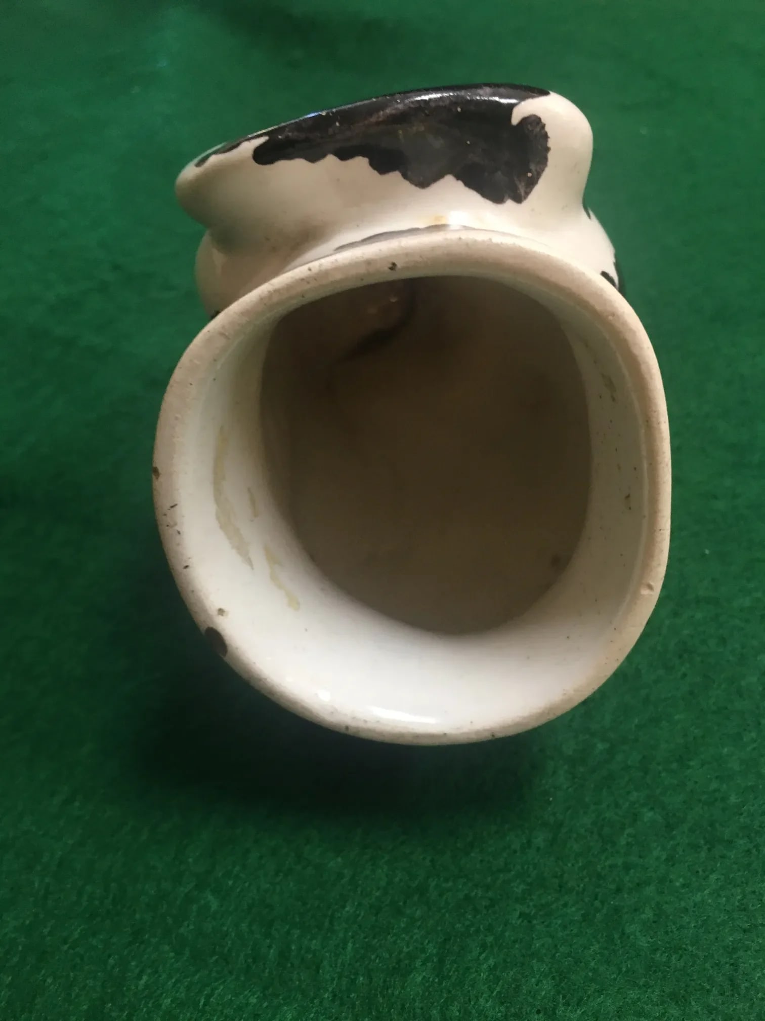19thc English Staffordshire Large Hound's Head Stirrup Cup - 6