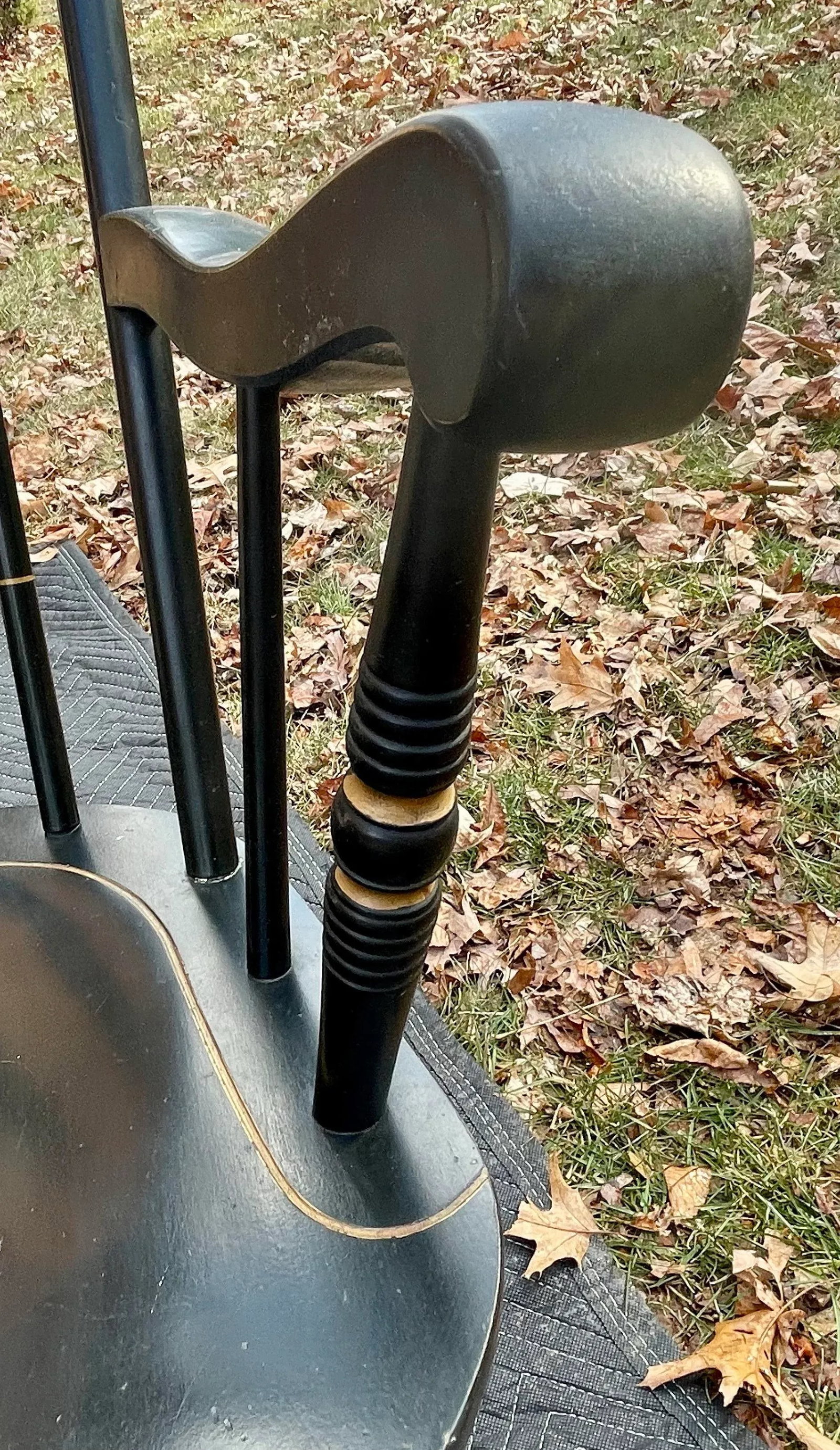 Mid 20th Century S. Bent & Bros. Hitchcock Style Bent Back Rocking Chair - 9