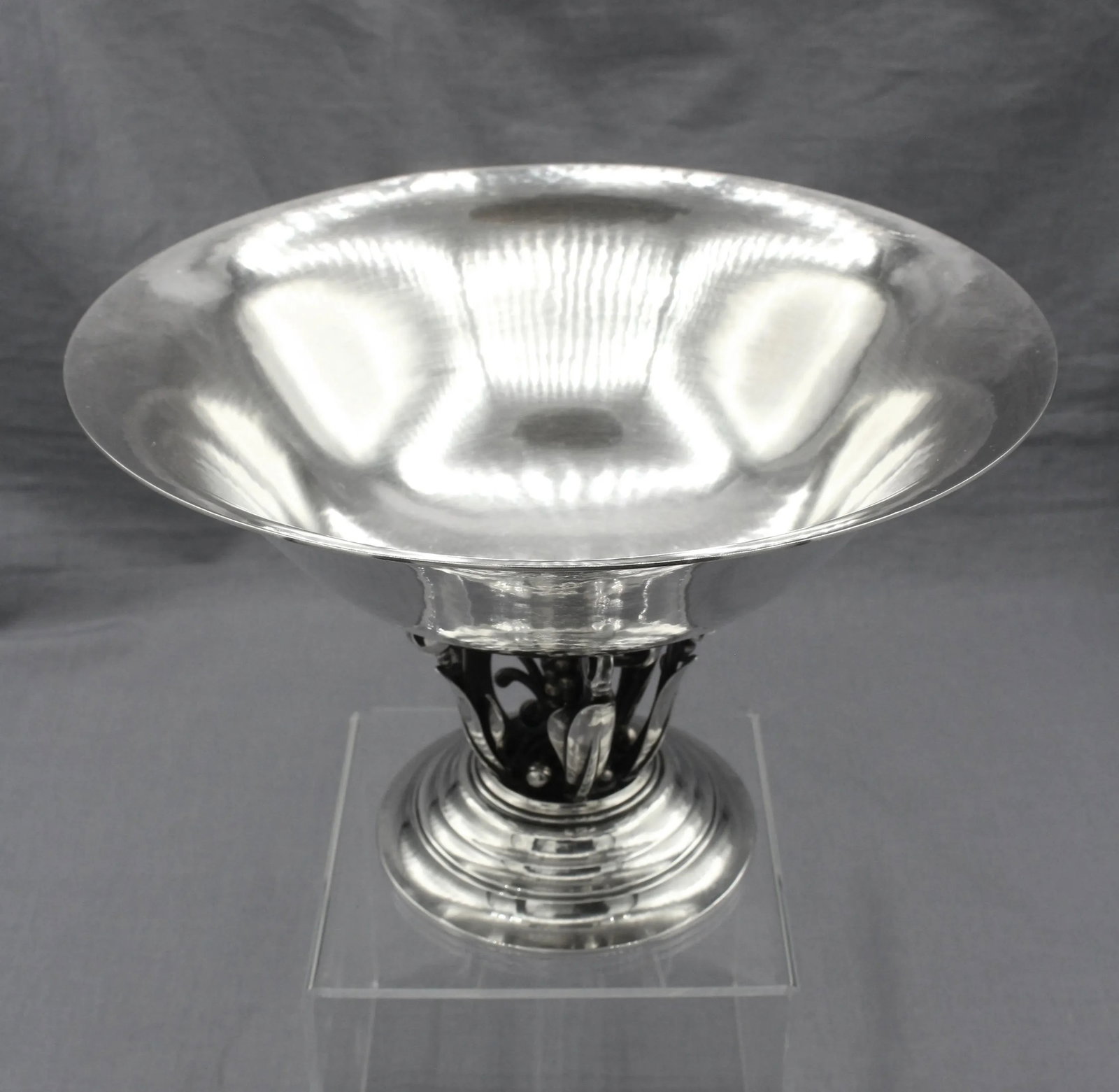 1933-44 Danish Sterling Silver Compote by Georg Jensen - 2