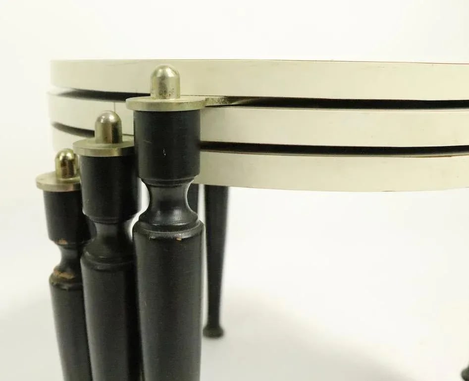 Nest of Three Stacking Mid Century Occasional Side Tables - 6