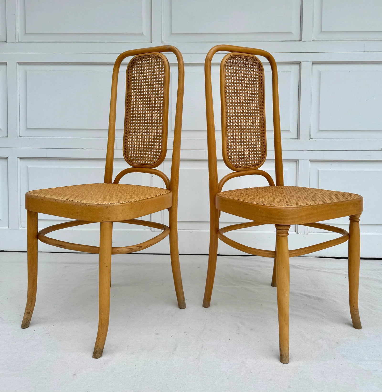 Pair of Cane and Bentwood Thonet-Style Chairs - 2