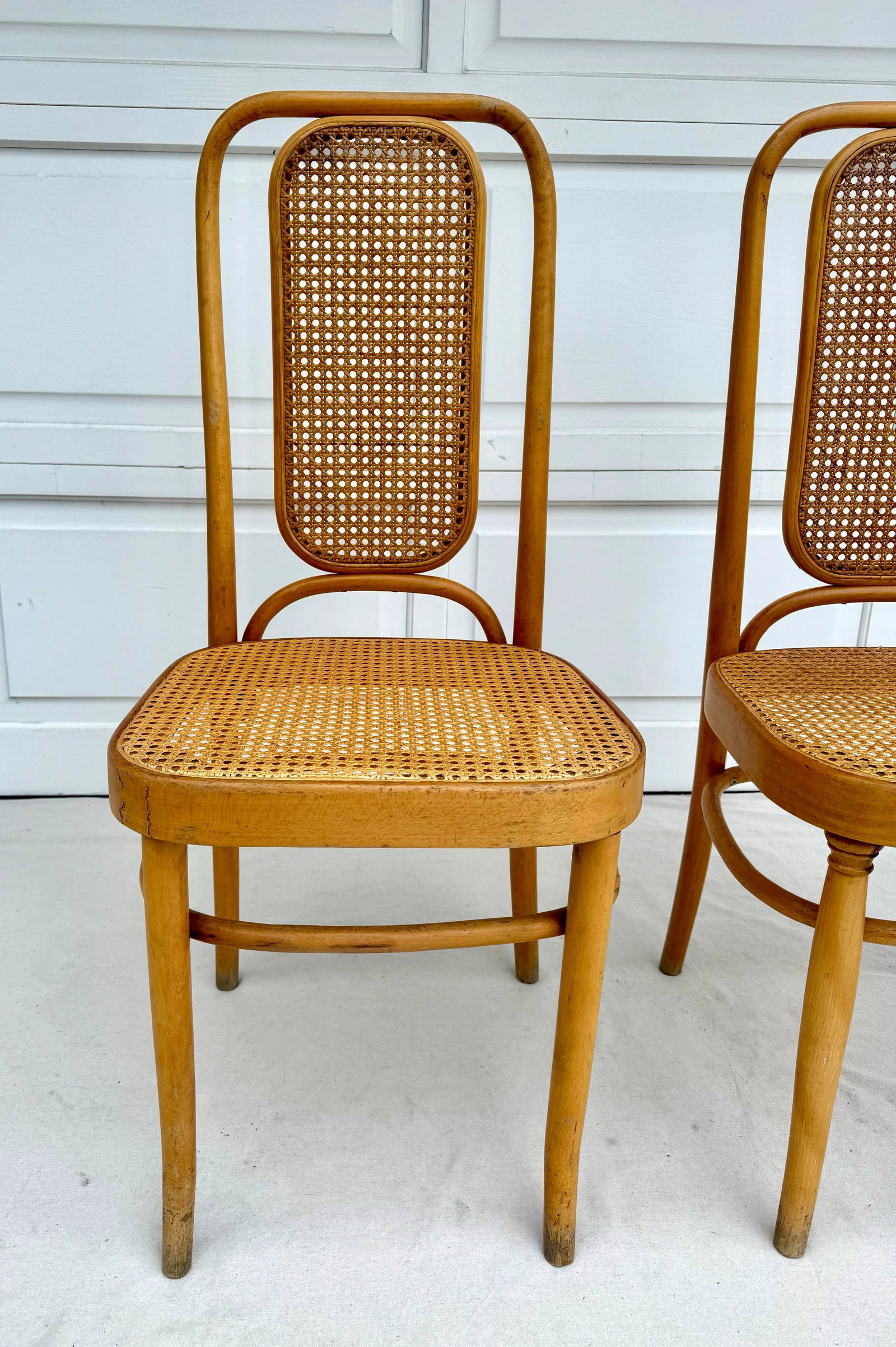 Pair of Cane and Bentwood Thonet-Style Chairs - 3