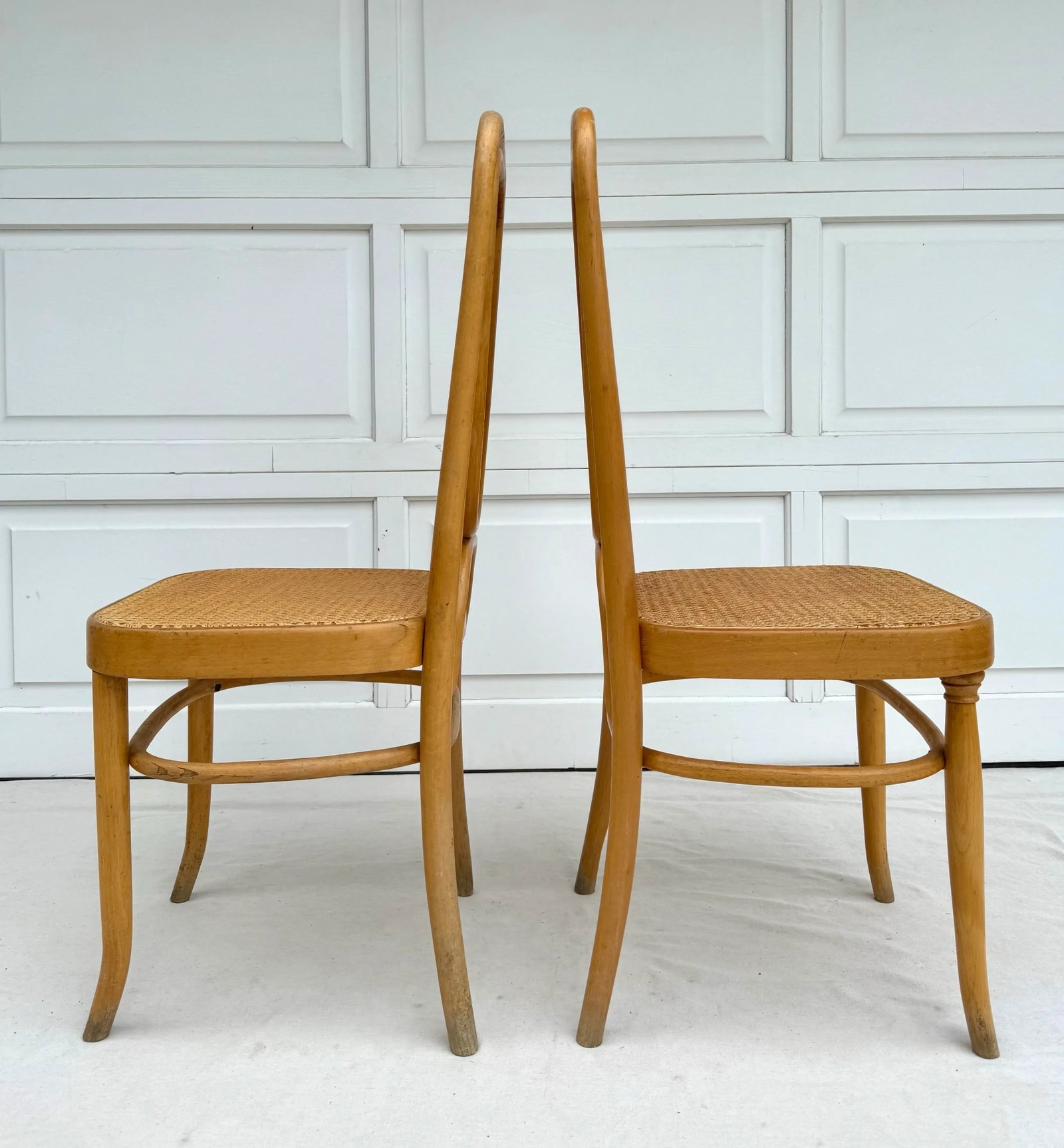 Pair of Cane and Bentwood Thonet-Style Chairs - 4