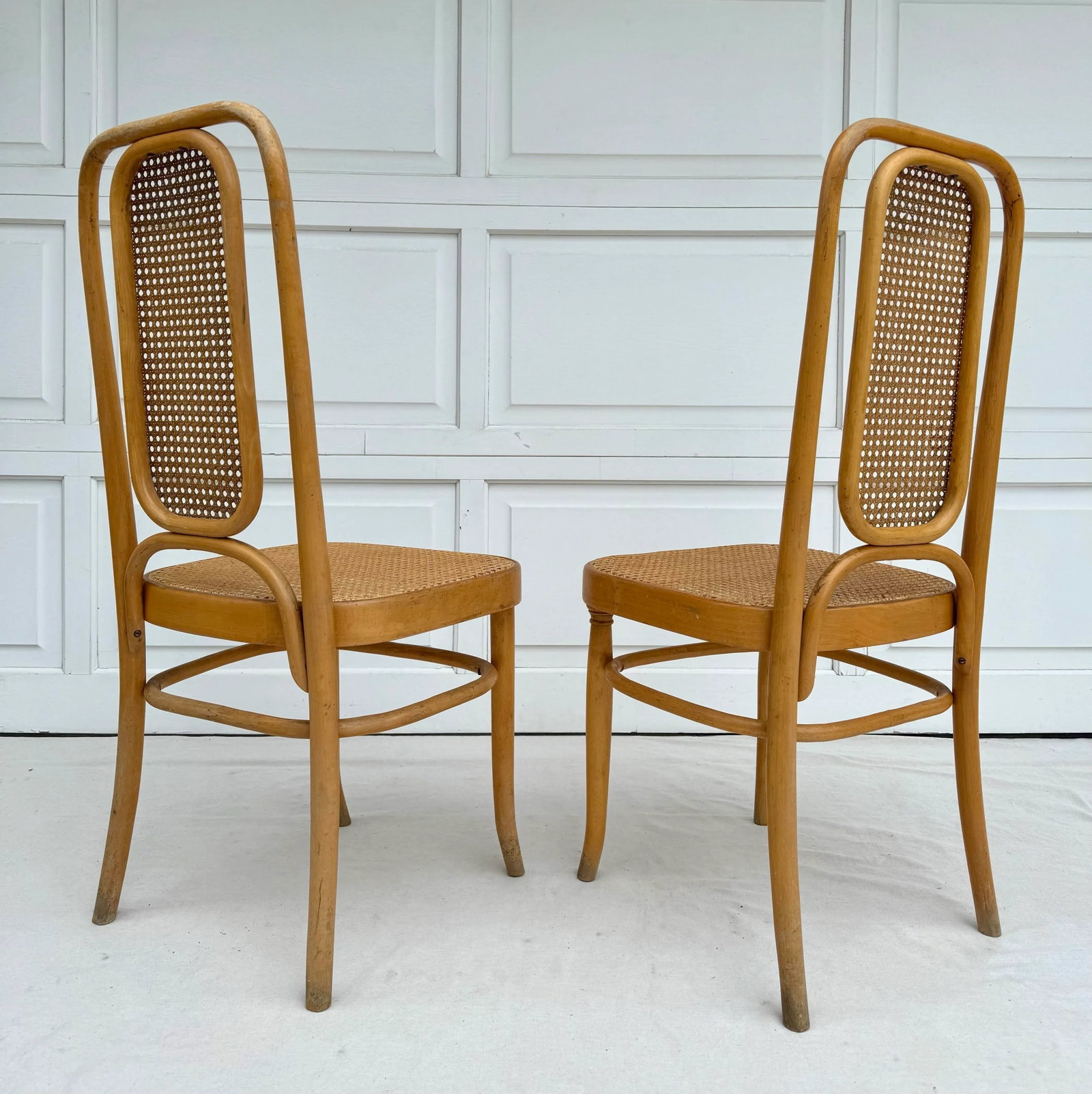 Pair of Cane and Bentwood Thonet-Style Chairs - 5