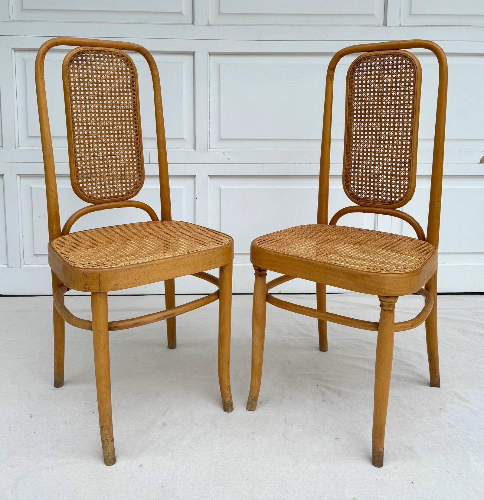 Pair of Cane and Bentwood Thonet-Style Chairs - 7