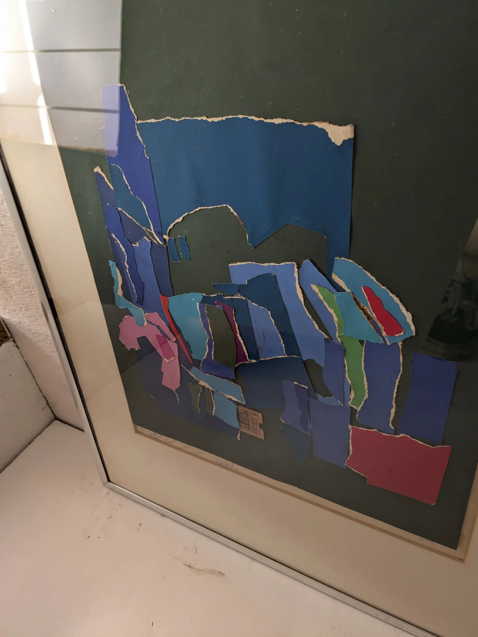 Late 20th Century Framed Vintage Signed Nyc Mid Century Multi-Media Collage - 6