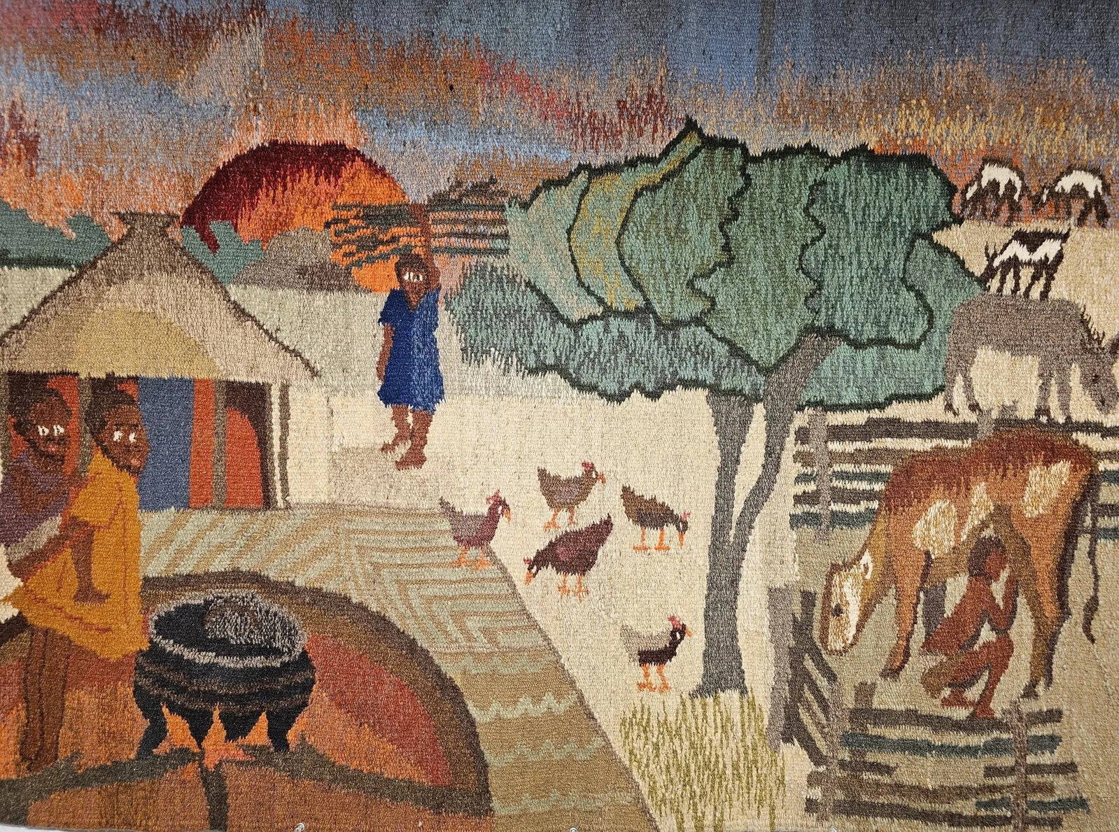 Late 20th Century Hand Woven African Tapestry - 2