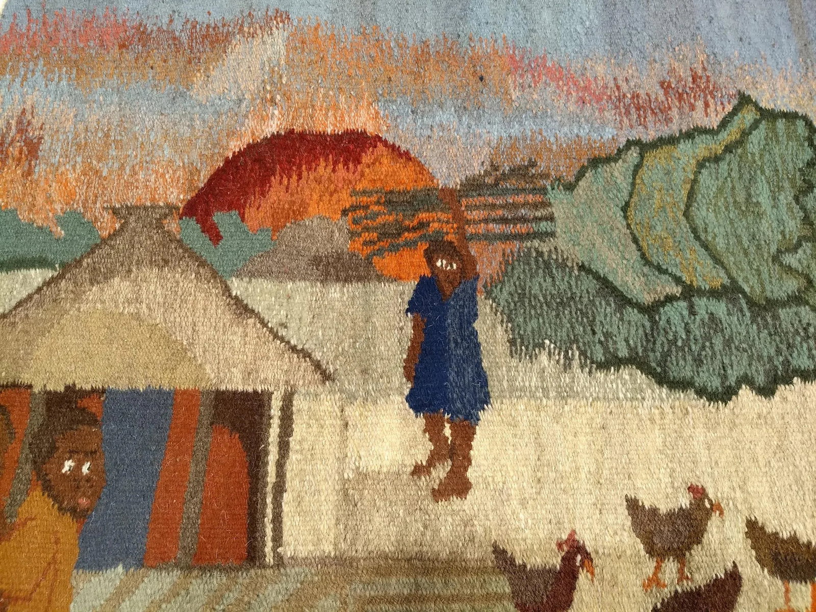 Late 20th Century Hand Woven African Tapestry - 3