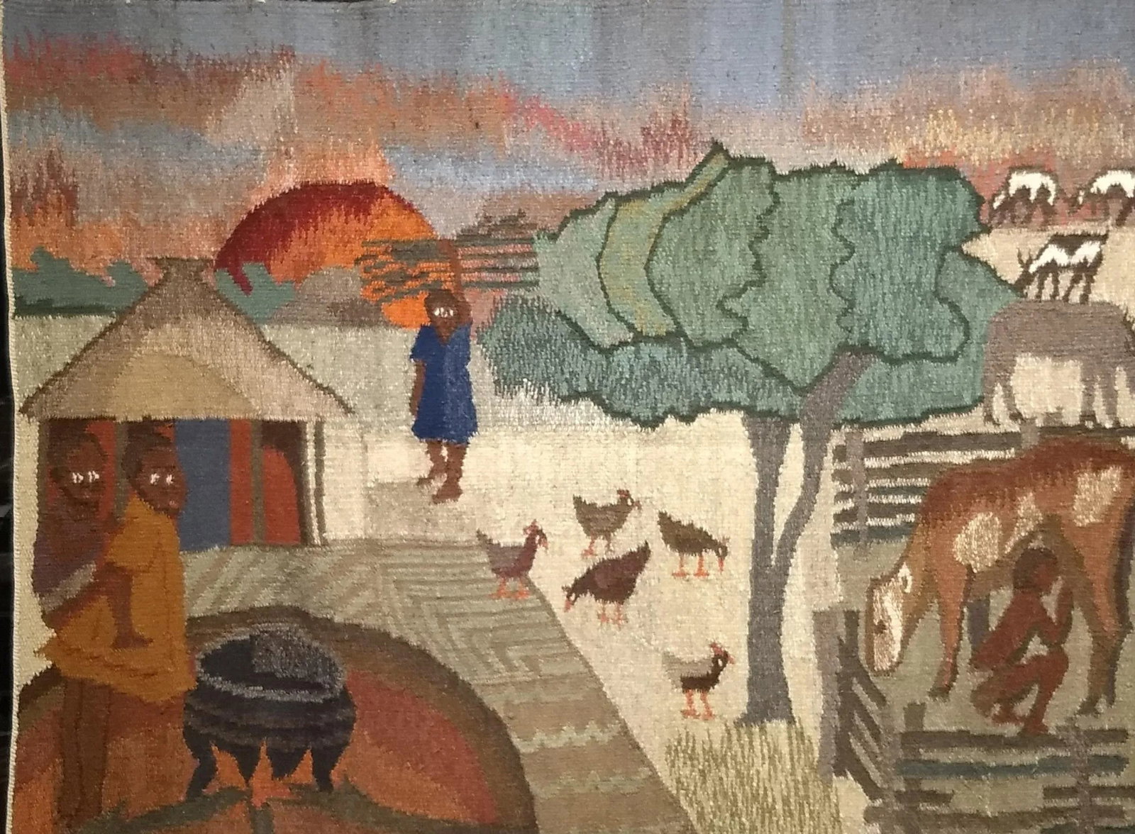 Late 20th Century Hand Woven African Tapestry - 5