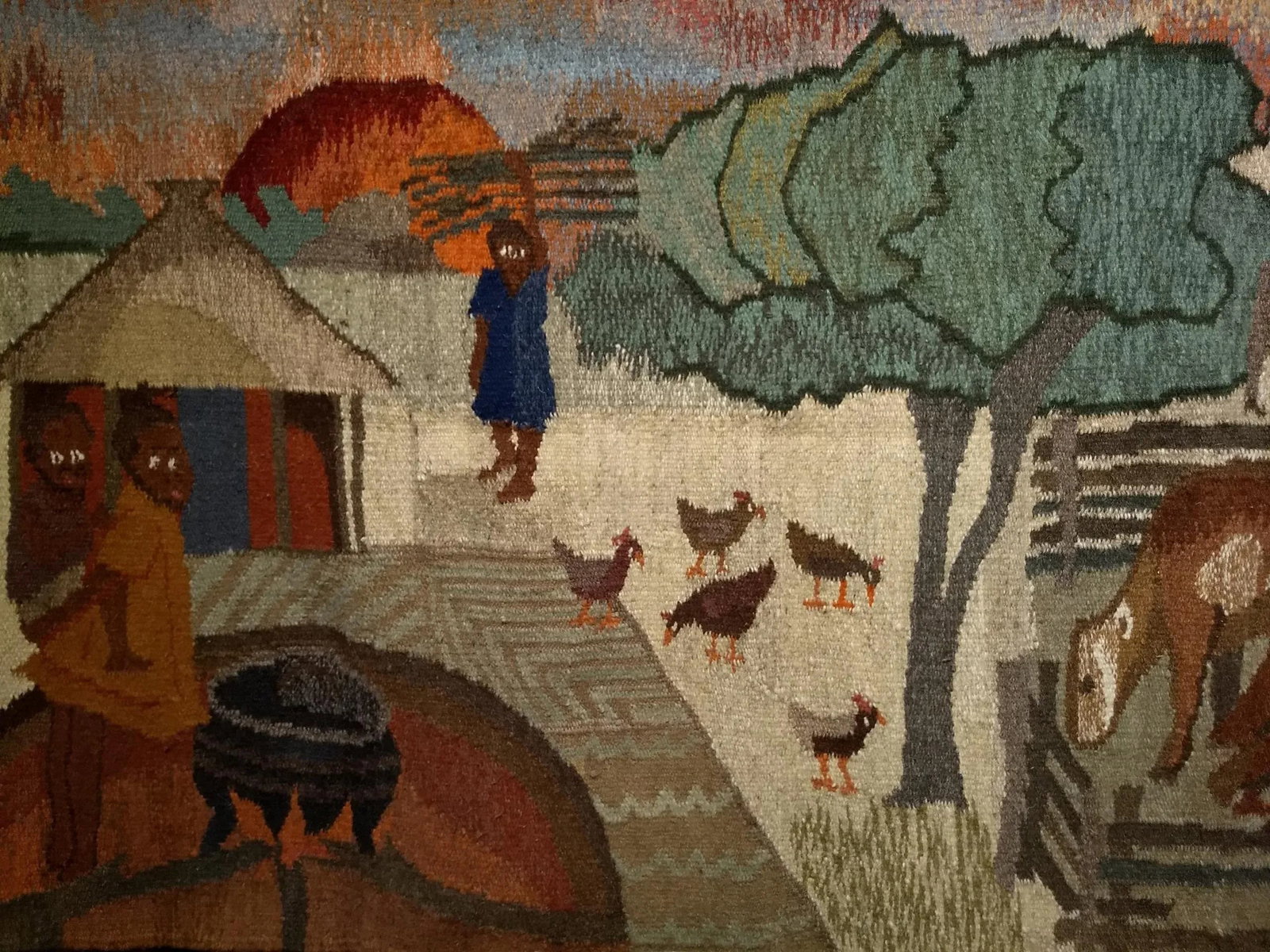 Late 20th Century Hand Woven African Tapestry - 6