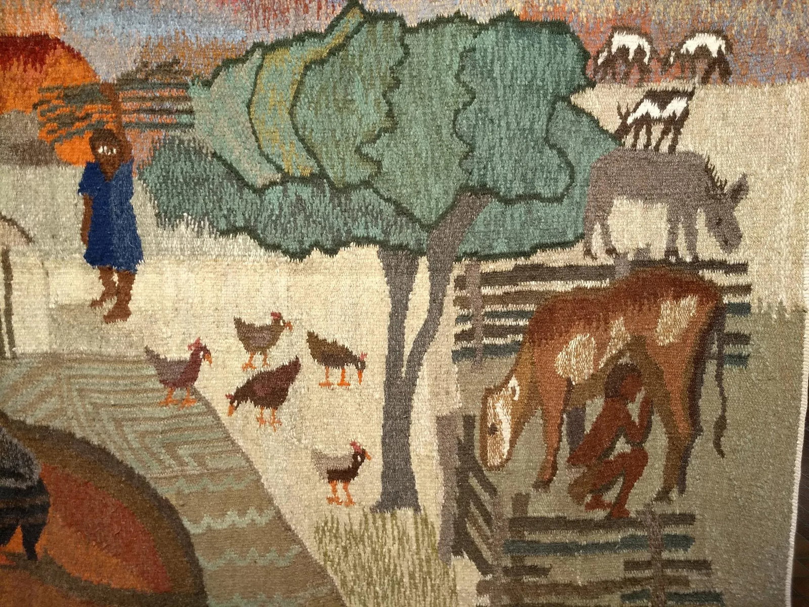 Late 20th Century Hand Woven African Tapestry - 7