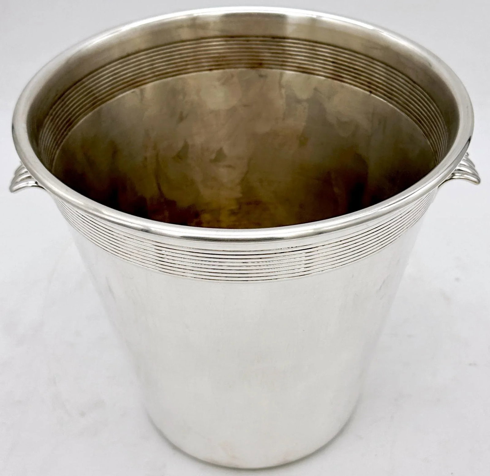 Italian Modern Silverplated Twin Handled Champagne/Wine Bucket - 3