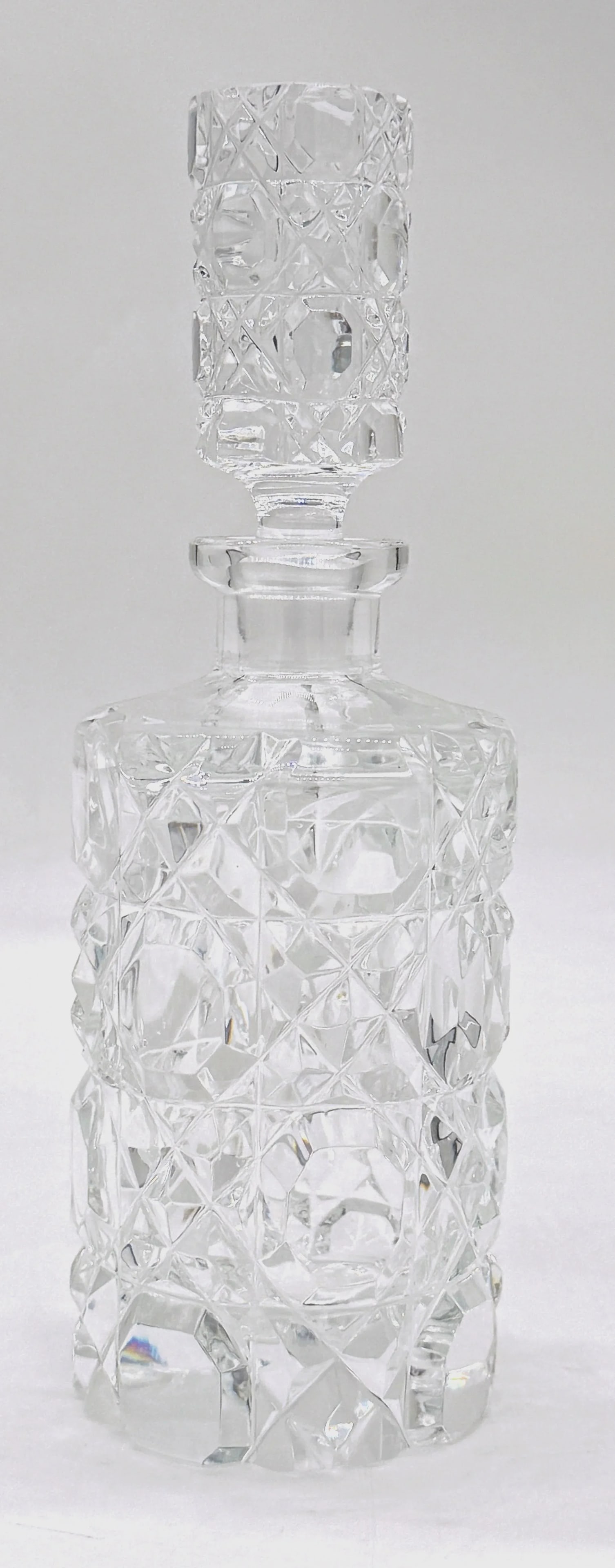 English Art Deco Cut Glass Diminutive Decanter, Circa 1930s - 2