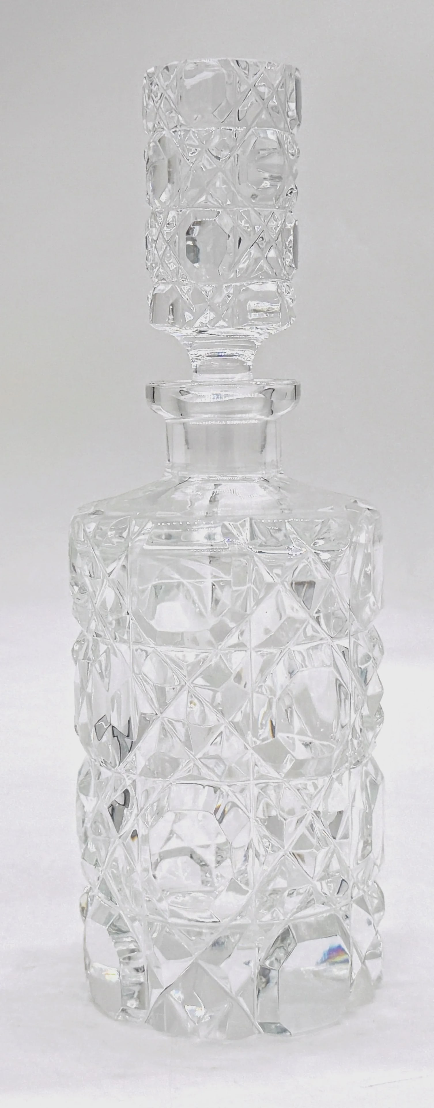 English Art Deco Cut Glass Diminutive Decanter, Circa 1930s - 5